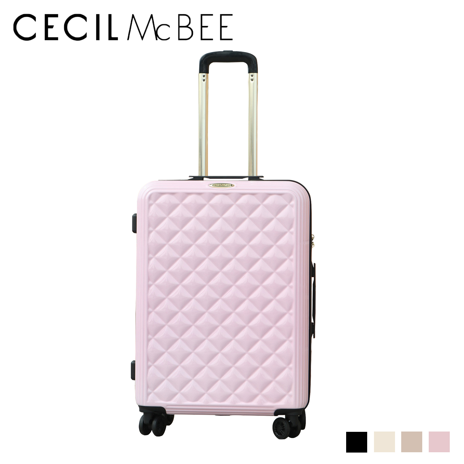 CECIL McBEE セシルマクビー キャリーケース キャリーバッグ ニューキルト レディース 53L NEW QUILT CARRY CASE L  CM12-4-00026
