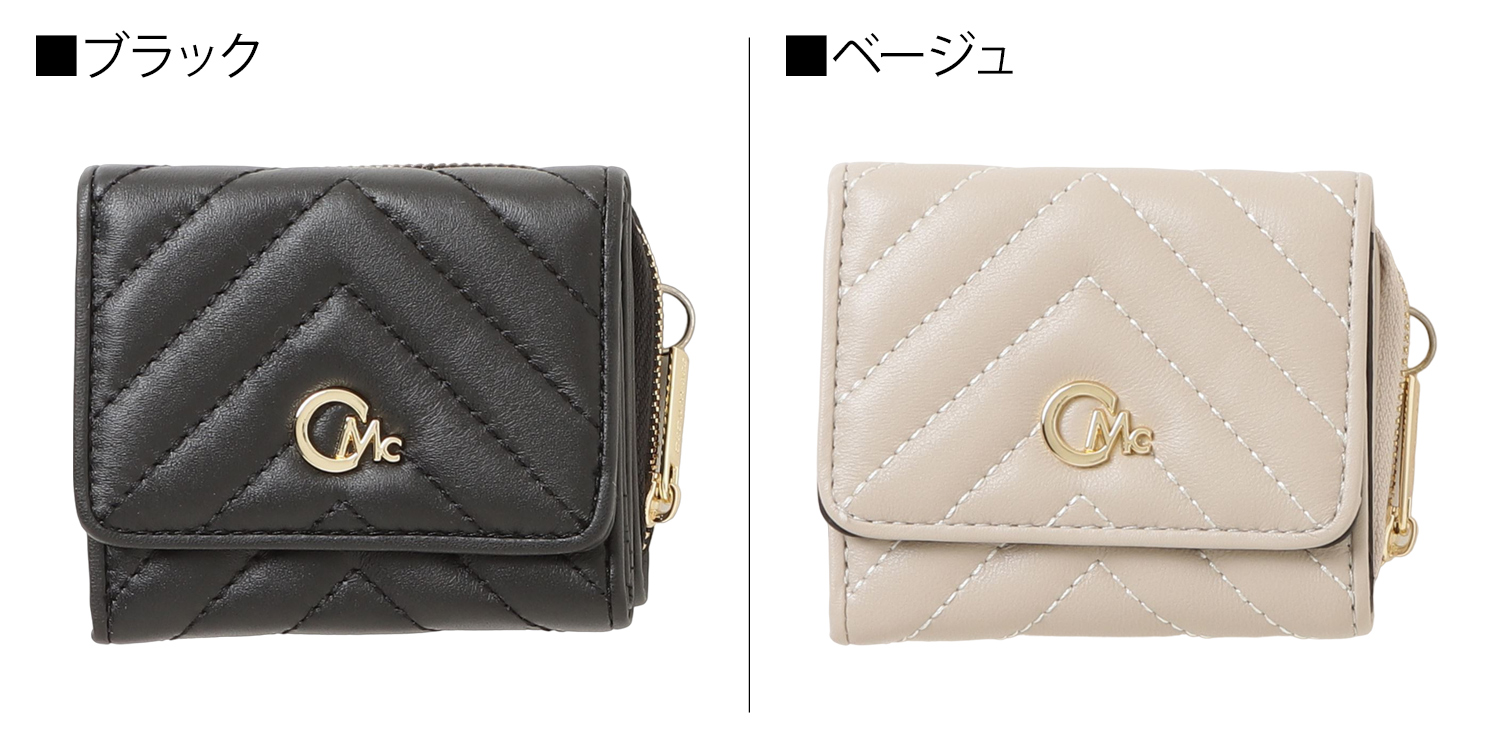 CECIL McBEE（セシルマクビー） 財布 三つ折り レディース ラウンド