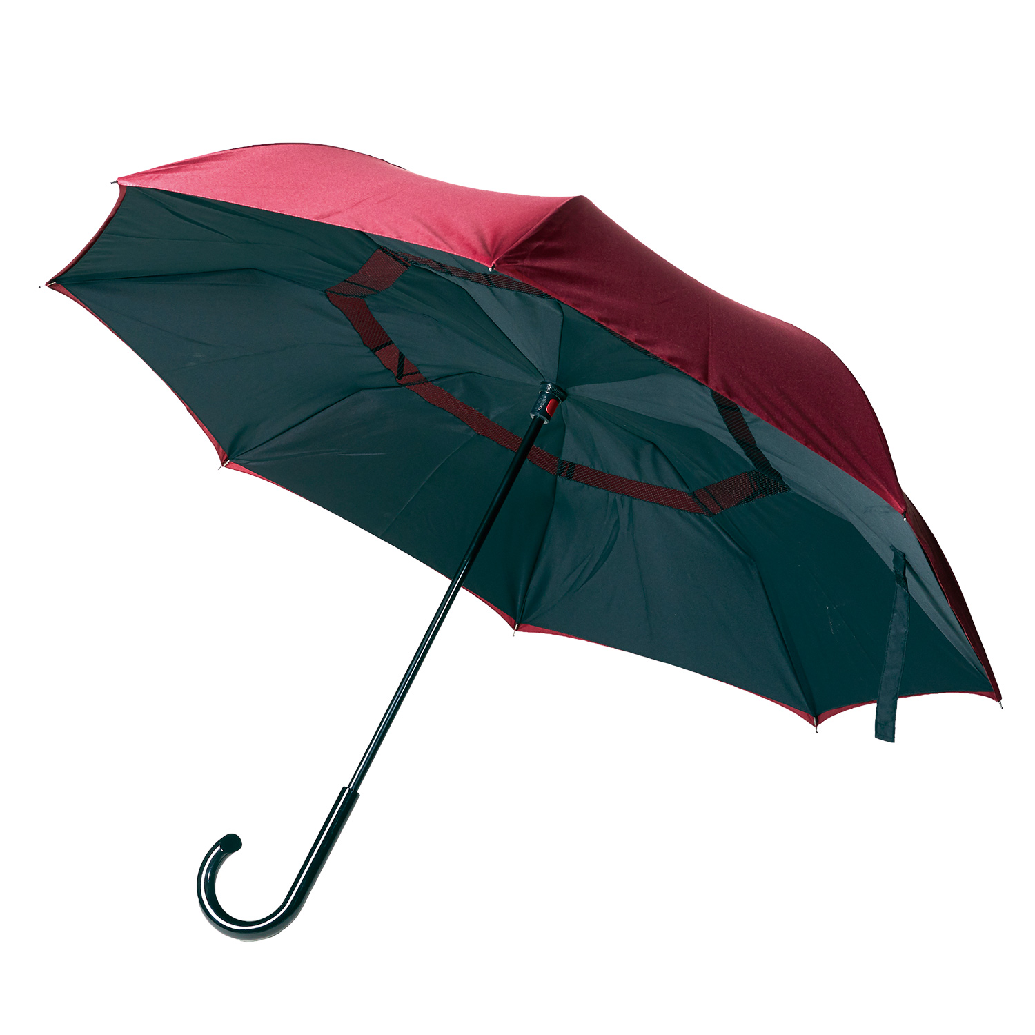 サーカス circus 長傘 雨傘 二重傘 さかさま傘 メンズ レディース UVカット 逆さにたたむ 濡れない 逆さ逆さま逆向き逆折り式 EF-UM01 | ブランド登録なし | 01