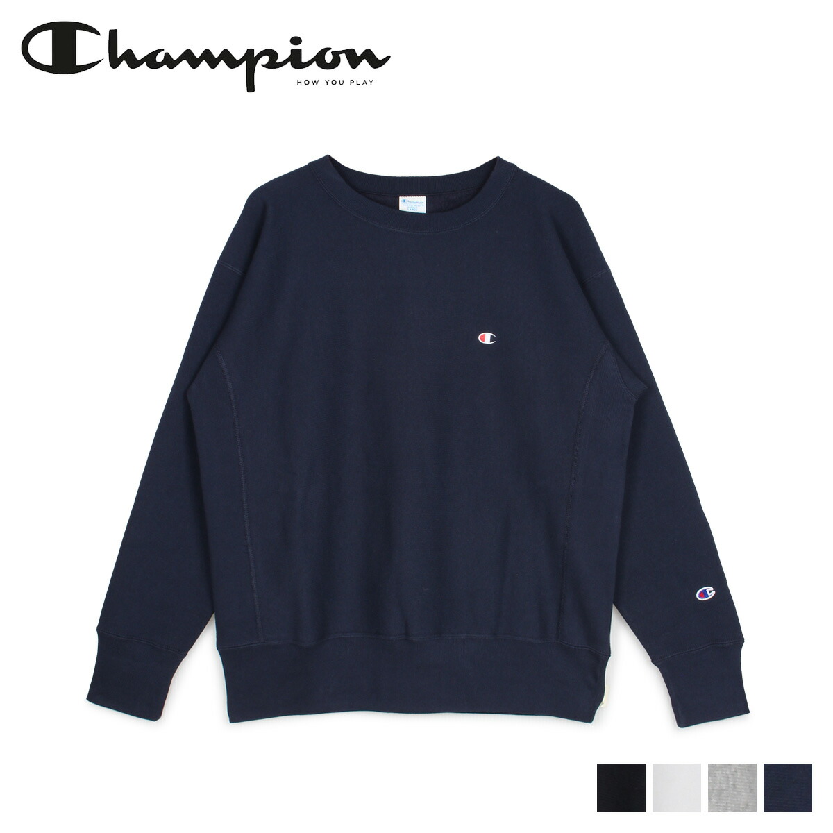 Champion チャンピオン リバースウィーブ トレーナー スウェット プルオーバー メンズ レディース REVERSE WEAVE CREW  NECK SWEAT C3-Q017 : chm-c3-q017 : inglewood Beauty - 通販 - Yahoo!ショッピング