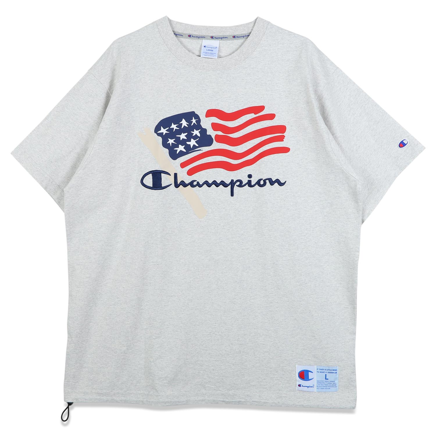 Champion チャンピオン Tシャツ 半袖 メンズ SHORT SLEEVE T-SHIRT ブラック ホワイト グレー グリーン 黒 白 C3-X322｜biget｜05