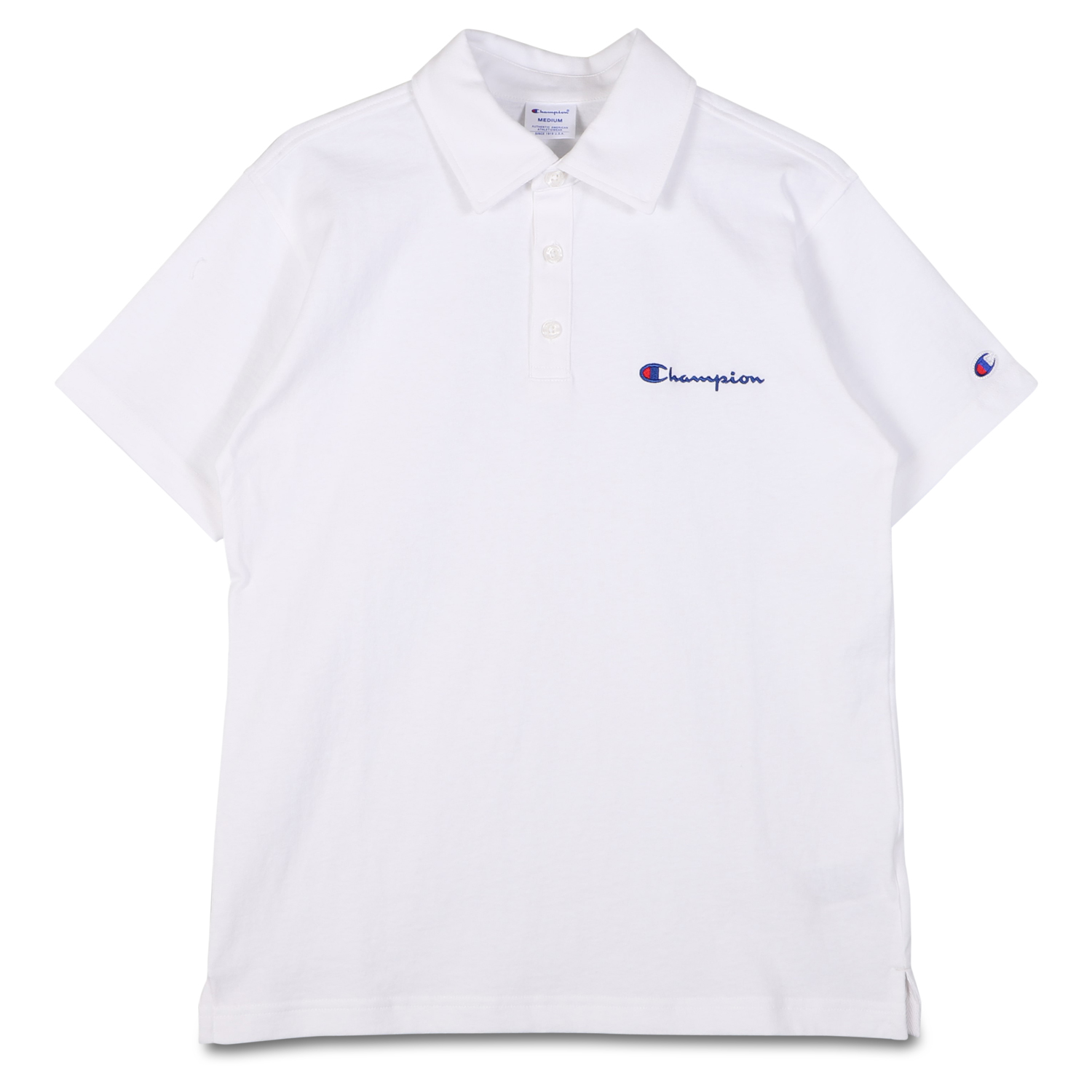 Champion チャンピオン ポロシャツ 半袖 メンズ POLO SLEEVE ブラック ホワイト...