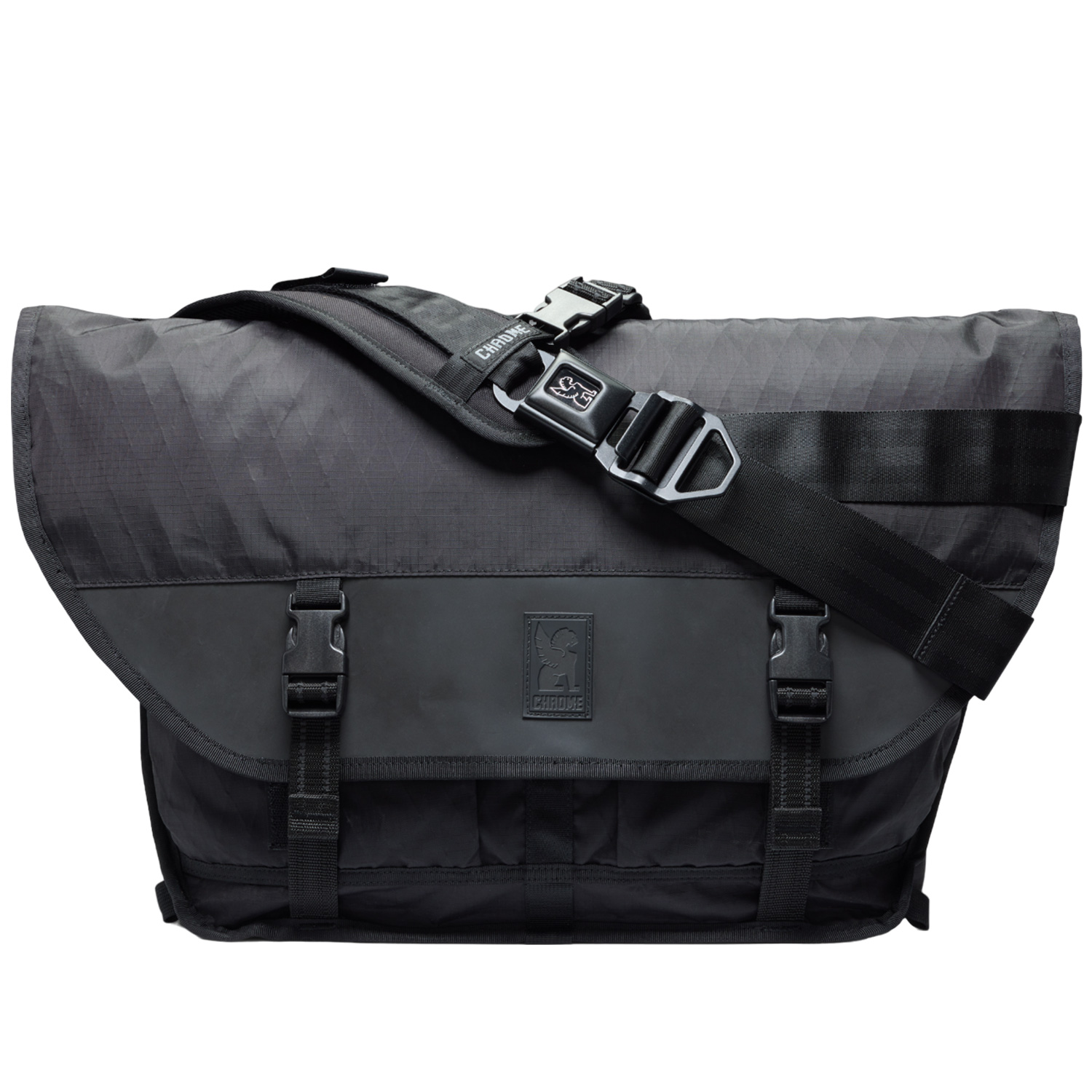 CHROME クローム【極美品】ミニメトロ オールブラック メッセンジャーバッグ CHROME（クローム） メッセンジャーバッグ ミニメトロ ショルダー