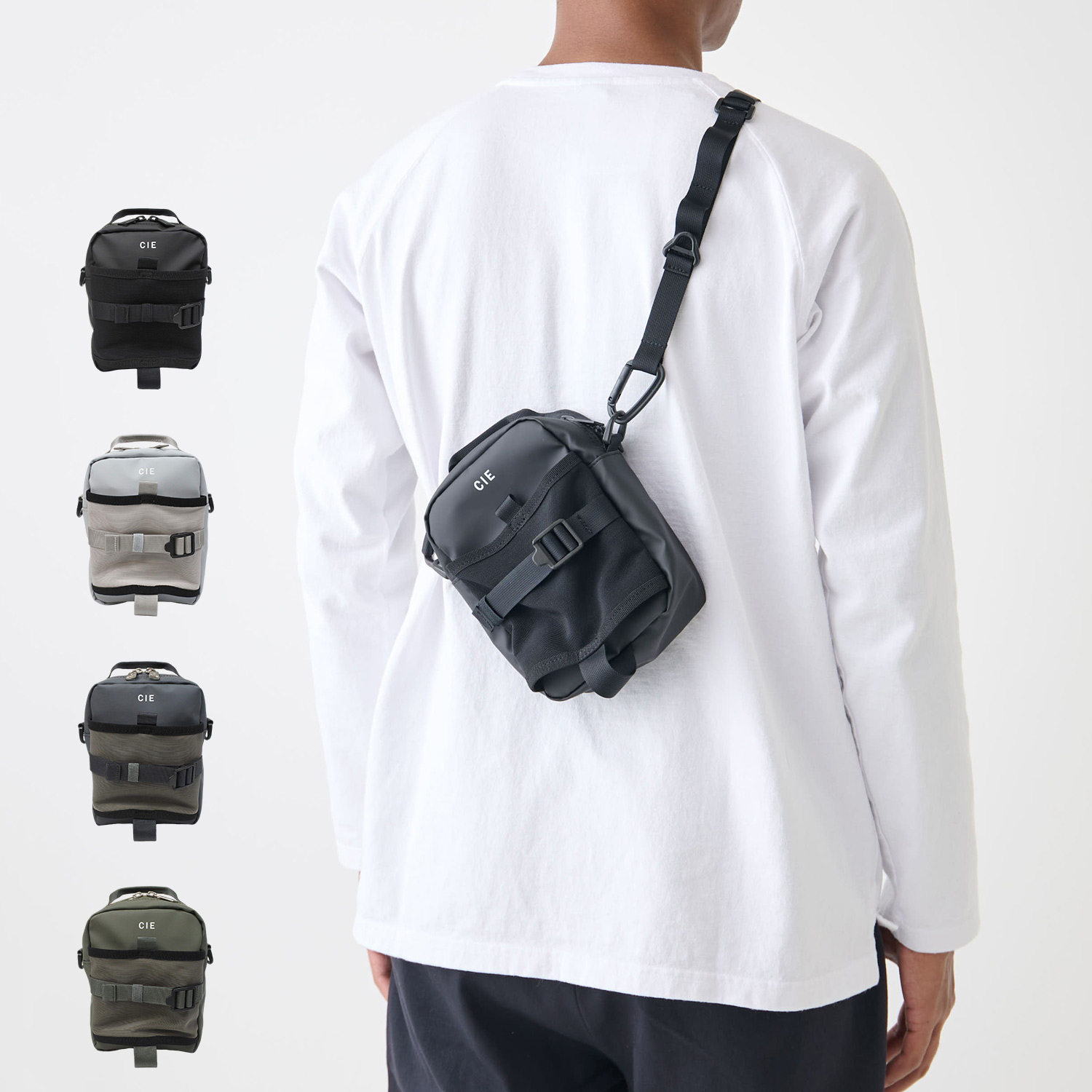 CIE シーショルダーバッグ グリッド3 ボトル ミニ メンズ