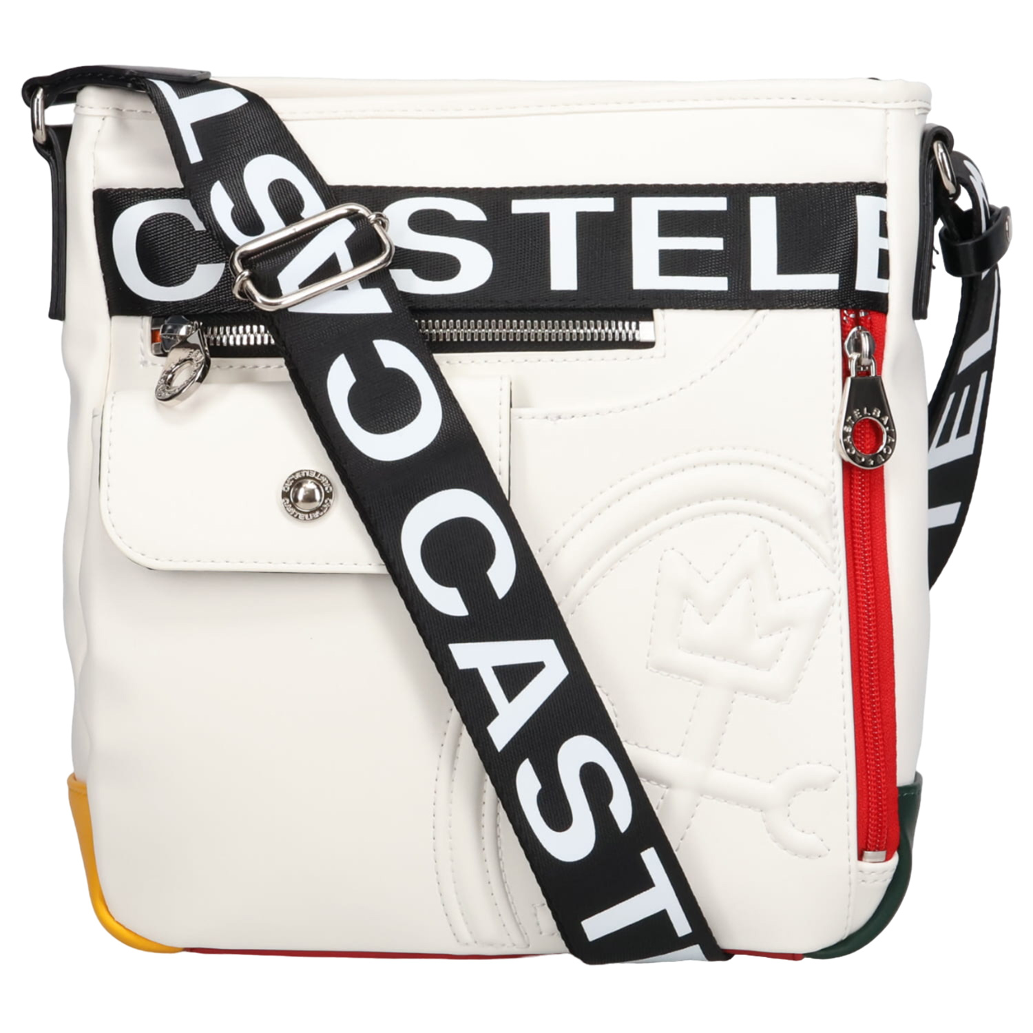 CASTELBAJAC バッグ ホワイト/ブラック CASTELBAJAC カステルバジャック ショルダーバッグ メンズ
