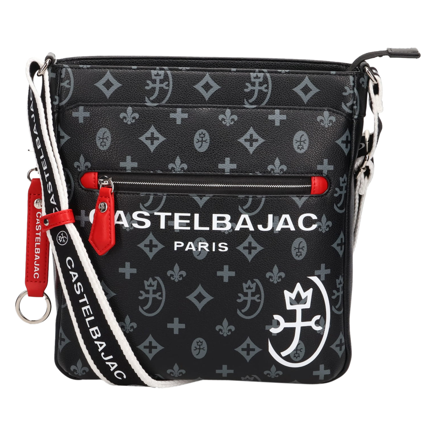 JC de CASTELBAJAC ブラックショルダーバッグ CASTELBAJAC カステルバジャック ショルダーバッグ メンズ