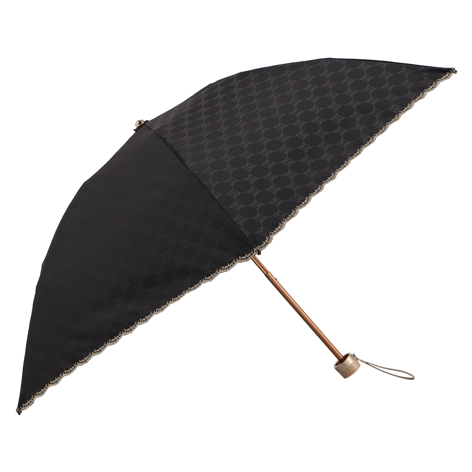 DAKS 晴雨兼用折りたたみ傘 50cm ダックス DAKS 日傘 雨傘 晴雨兼用 折りたたみ傘 2段 レディース