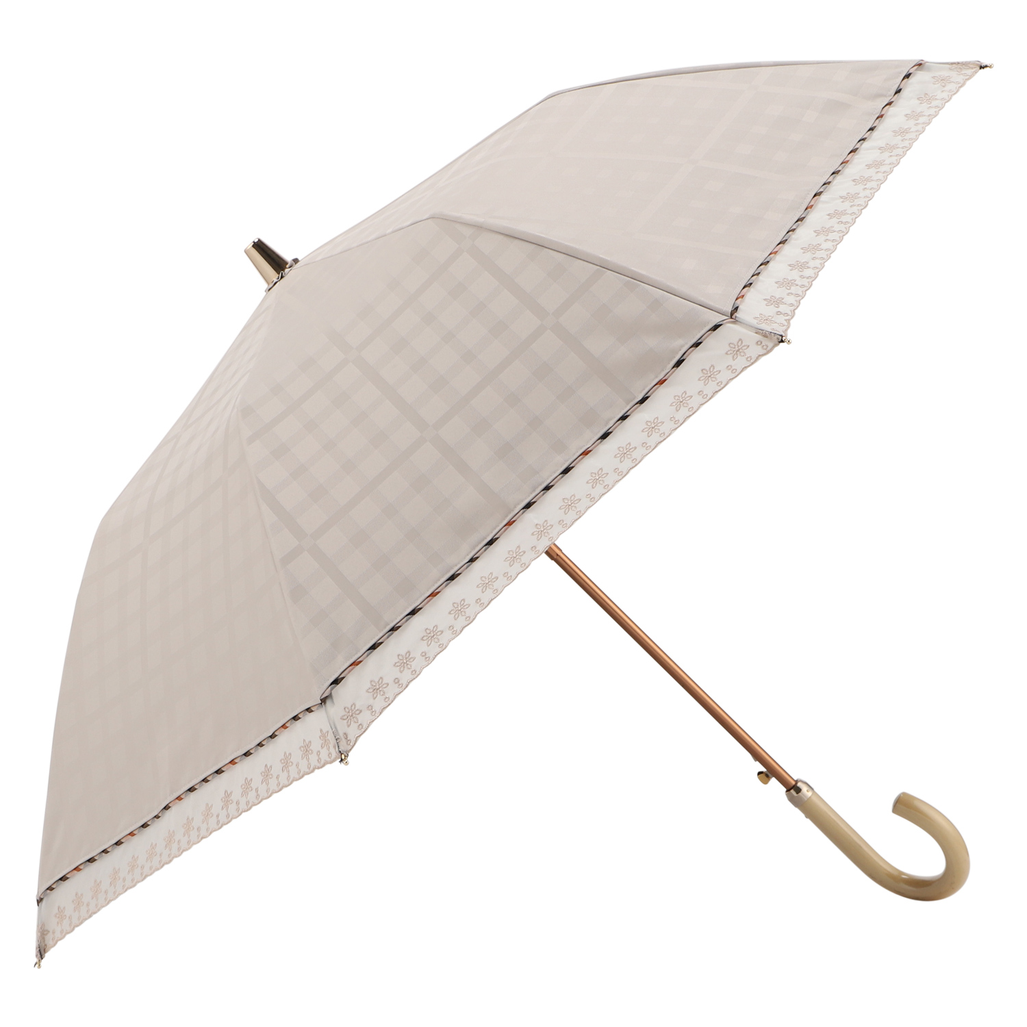 ★新品★DAKS　ダックス　晴雨兼用　折りたたみ　日傘　1級遮光　軽量　街並み DDドットジャガード 一級遮光 晴雨兼用折りたたみ傘｜DAKS