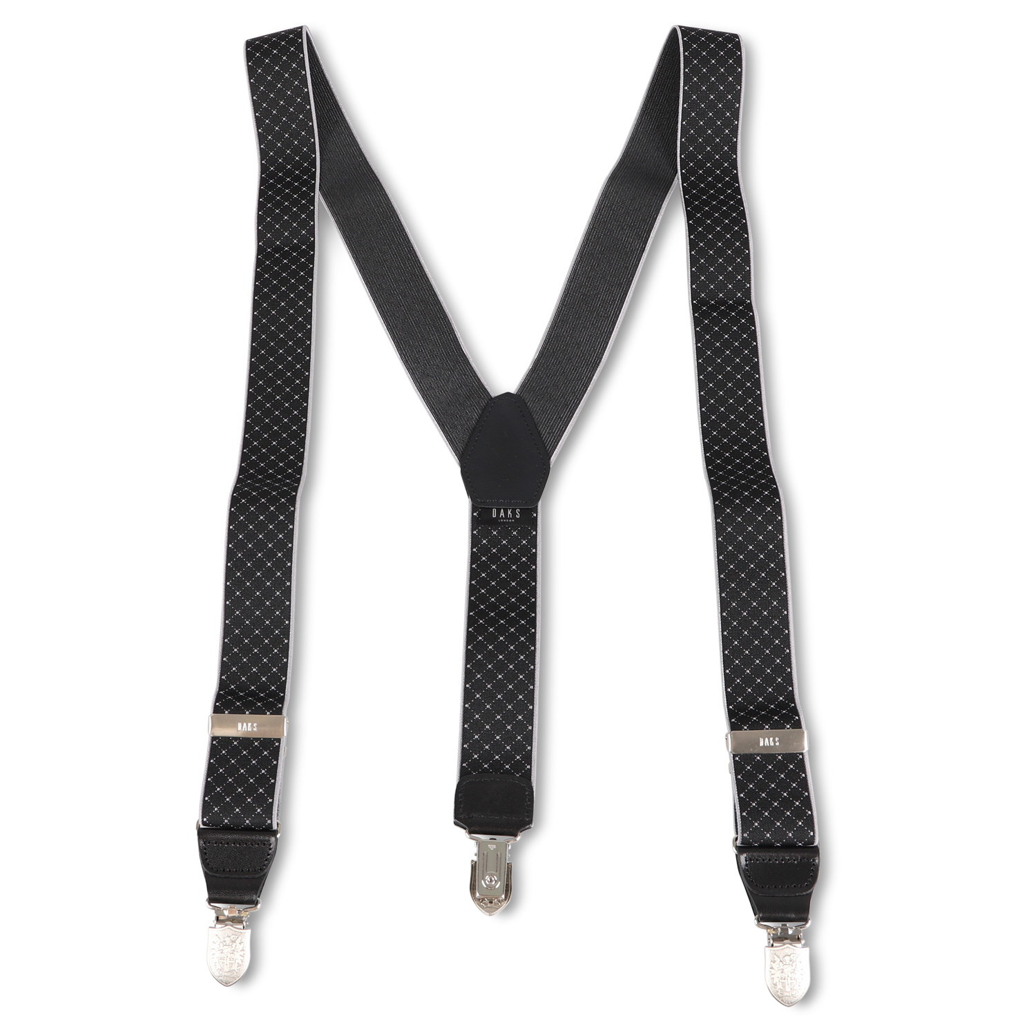 DAKS ダックス サスペンダー 吊りバンド メンズ Y型 SUSPENDERS ブラック グレー ネイビー ワイン 黒 DS13480｜biget｜02