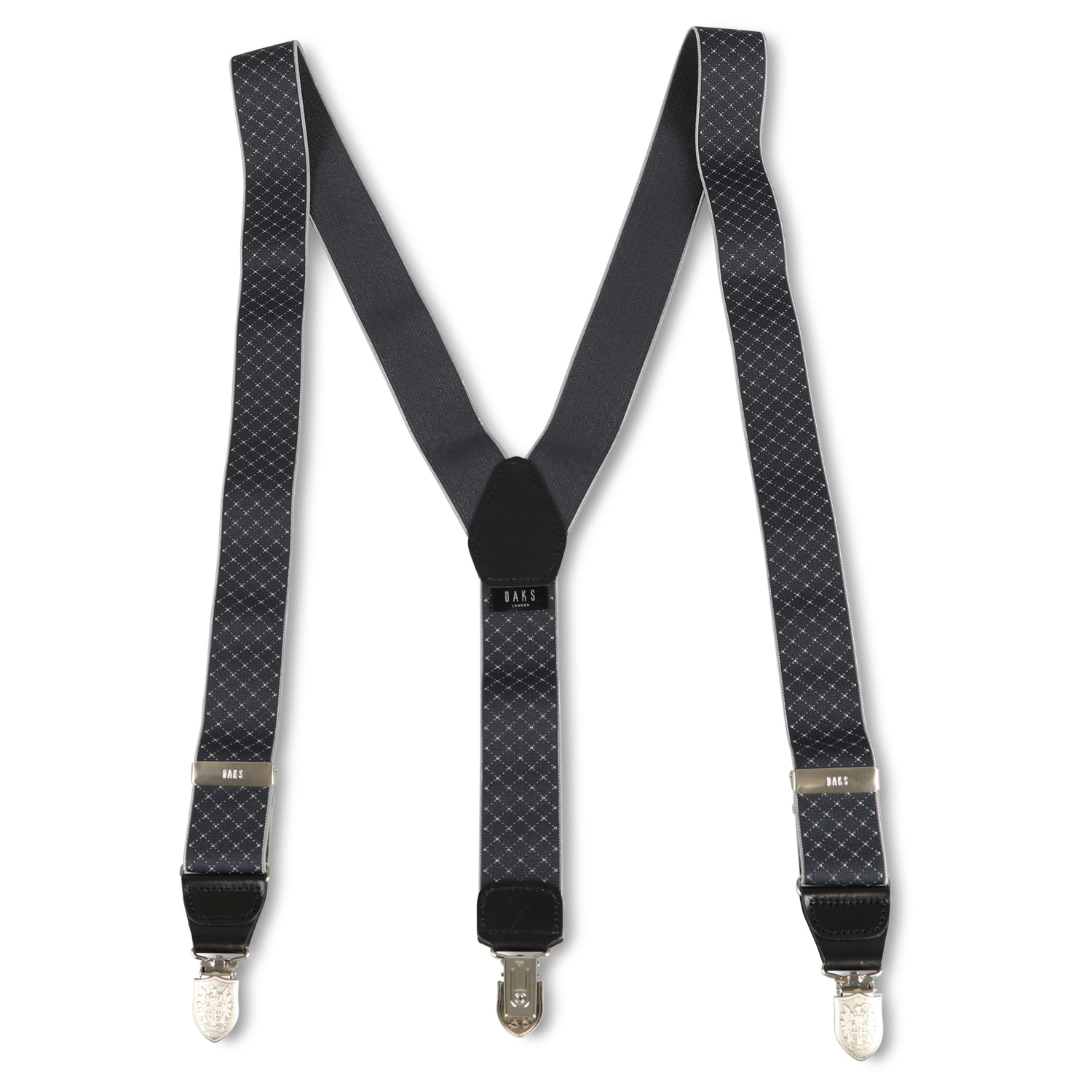 DAKS ダックス サスペンダー 吊りバンド メンズ Y型 SUSPENDERS ブラック グレー ネイビー ワイン 黒 DS13480｜biget｜03