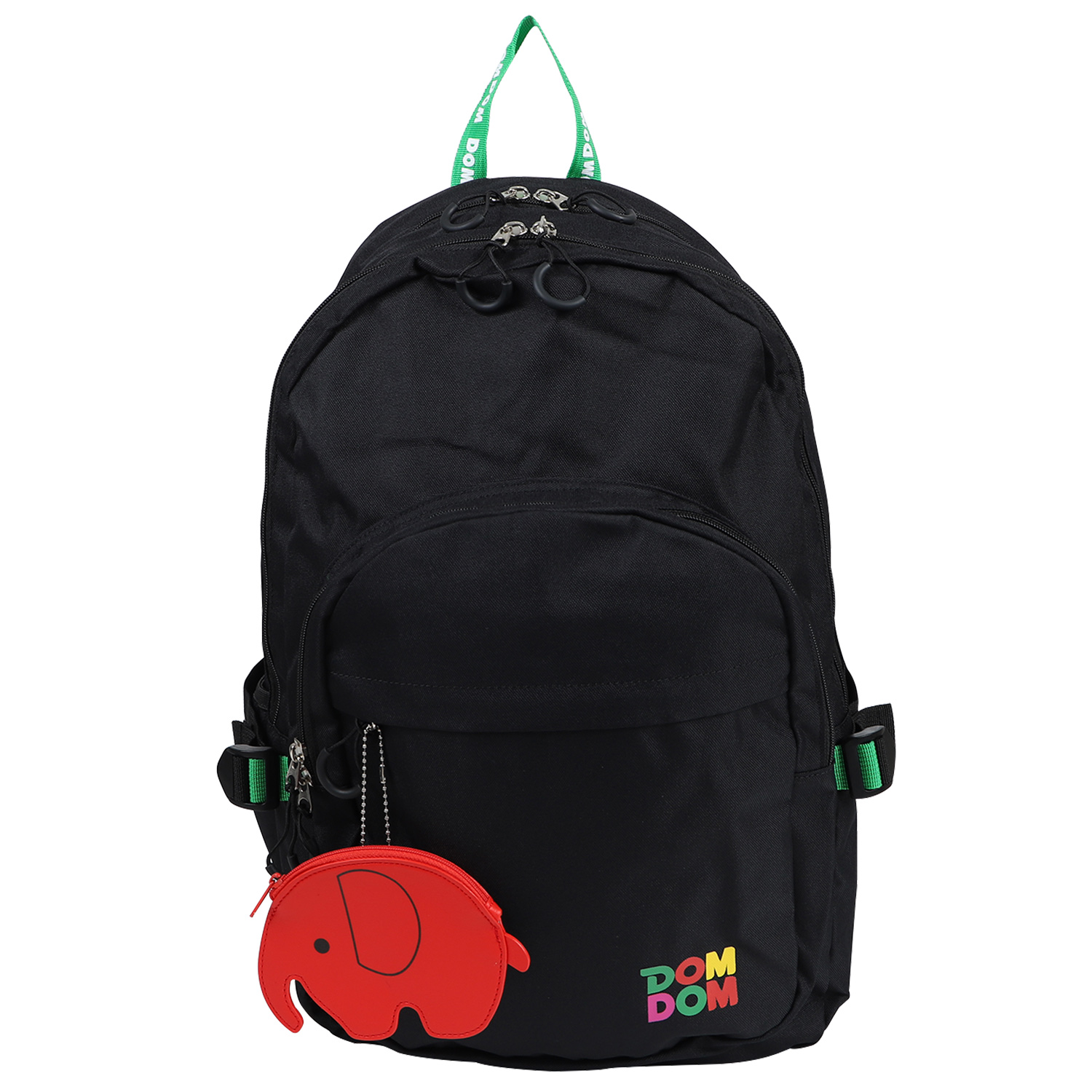 DOMDOM ドムドム リュック バッグ バックパック ポップンドム メンズ レディース 30L 大容量 DAYPACK ブラック マルチ 黒 DM026｜biget｜04