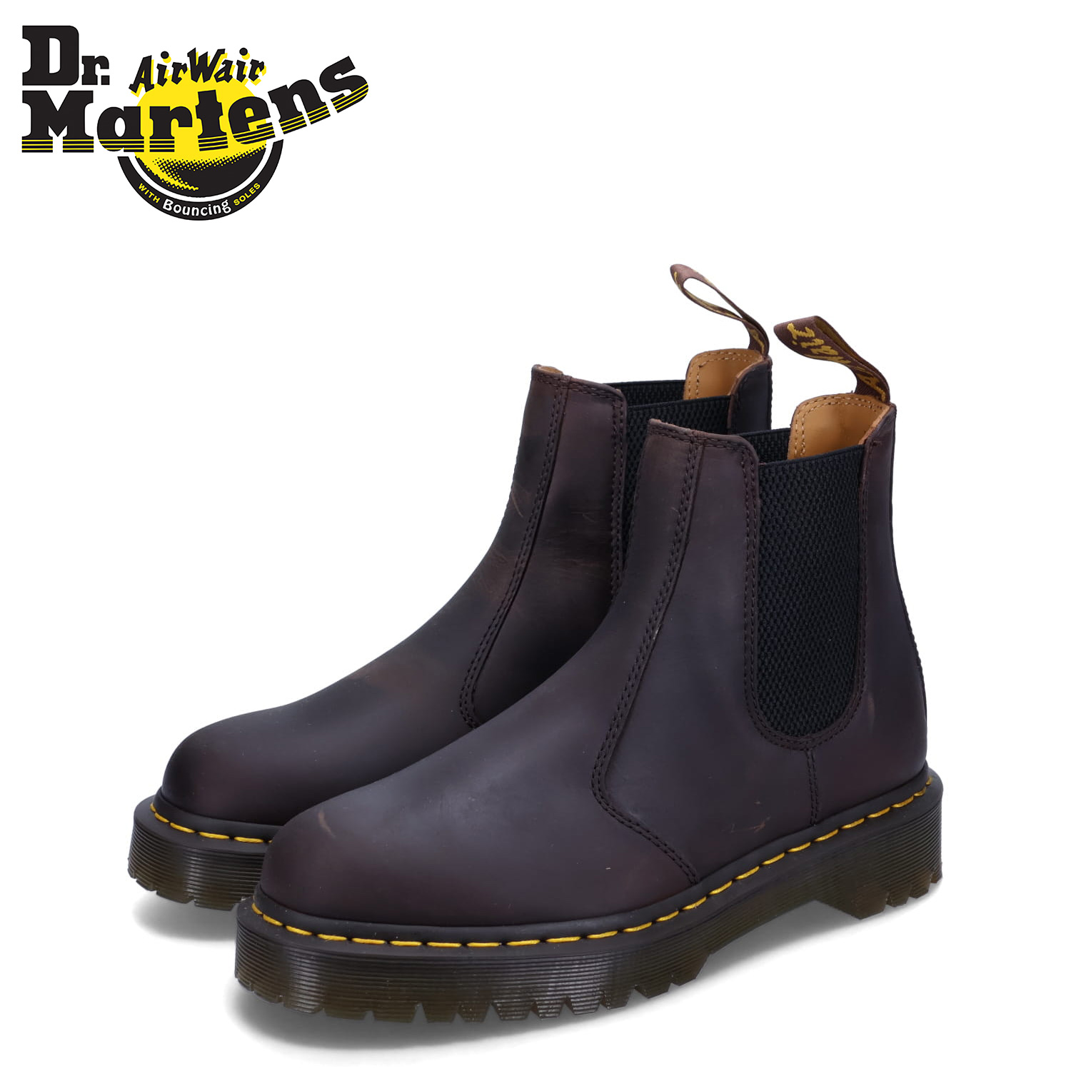 ドクターマーチン ブラウン チェルシーブーツ Dr.Martens ドクターマーチン チェルシーブーツ サイドゴア