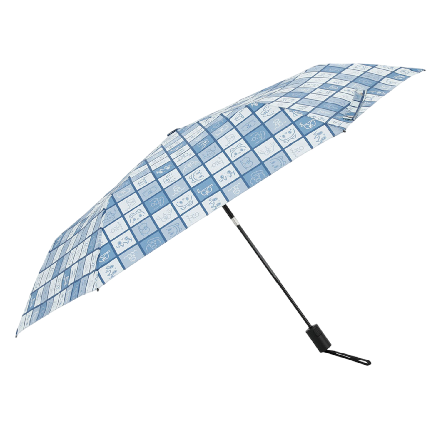 ドラえもん 折りたたみ傘 雨傘 メンズ レディース 軽量 I'm Draemon FOLDING UMBRELLA ブルー 22LDE-DR-55WJ-1 母の日｜biget｜02