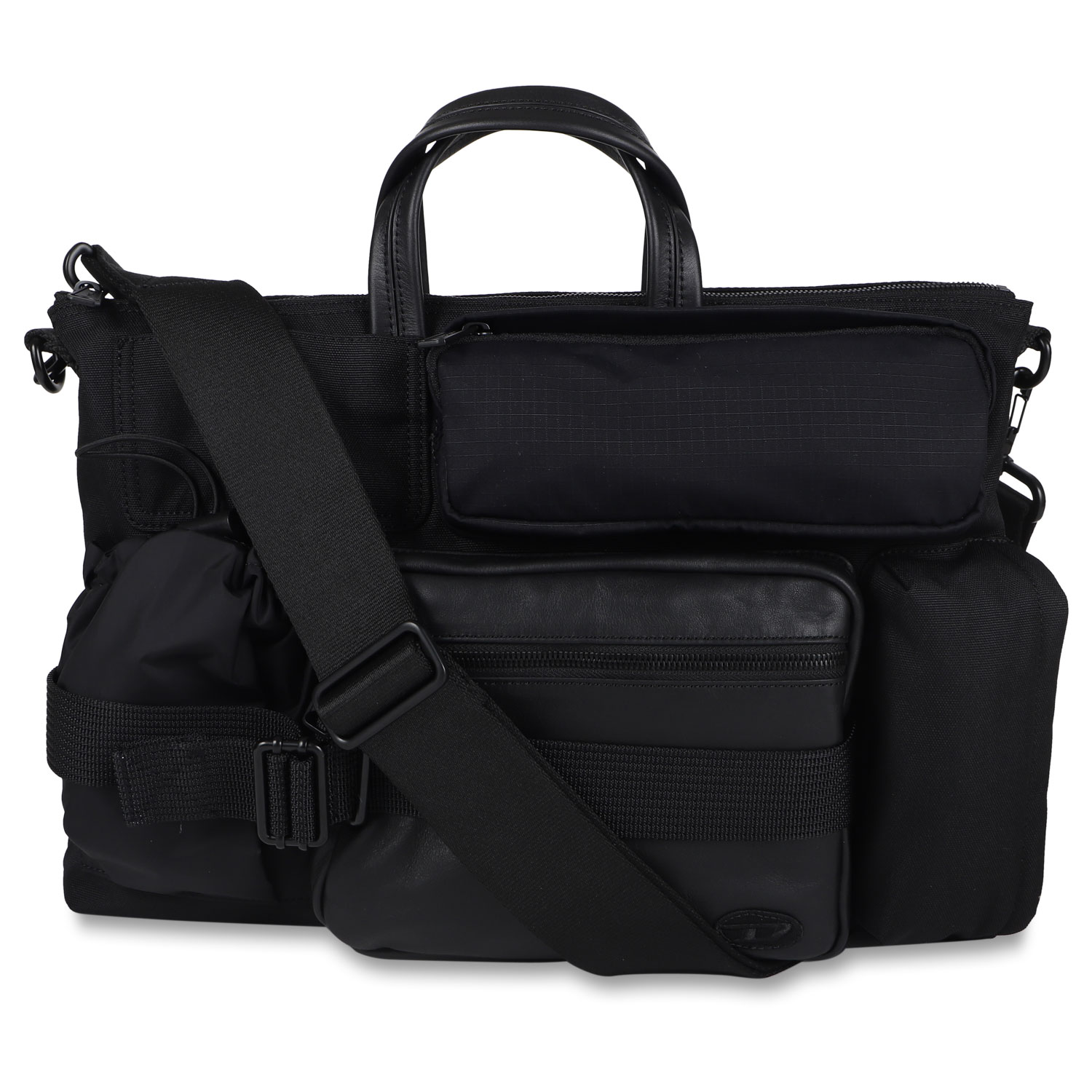 DIESEL ディーゼル ビジネスバッグ ブリーフケース ショルダーバッグ メンズ 斜めがけ DSL UTILITY BRIEFCASE ブラック 黒  X08931-P4638