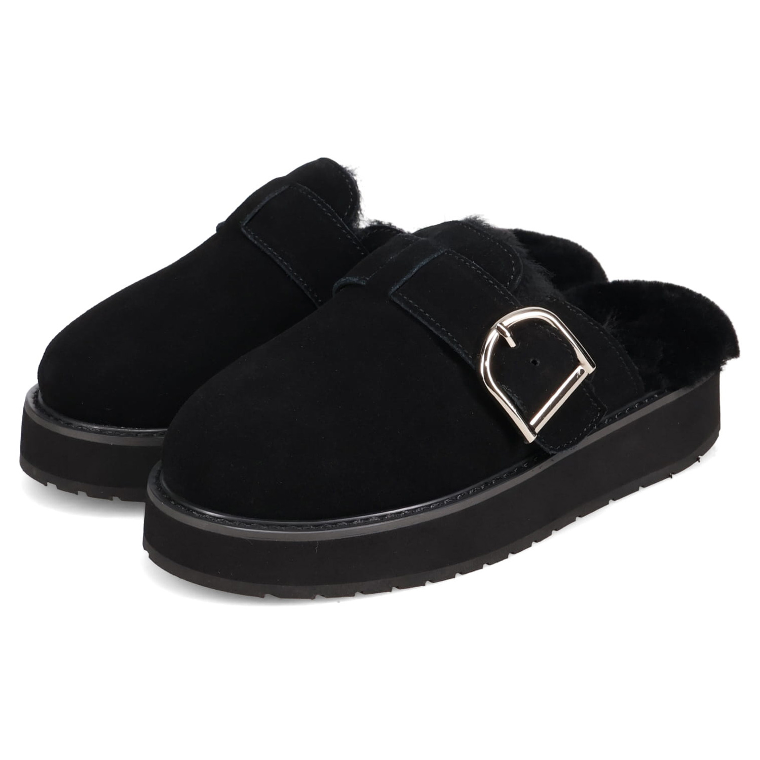 emu エミュー サンダル スリッポン ムートン レディース 厚底 シープスキン ADISON ブラック グレー 黒 W13265 EMU Australia（エミュ オーストラリア） エミュー emu サンダル