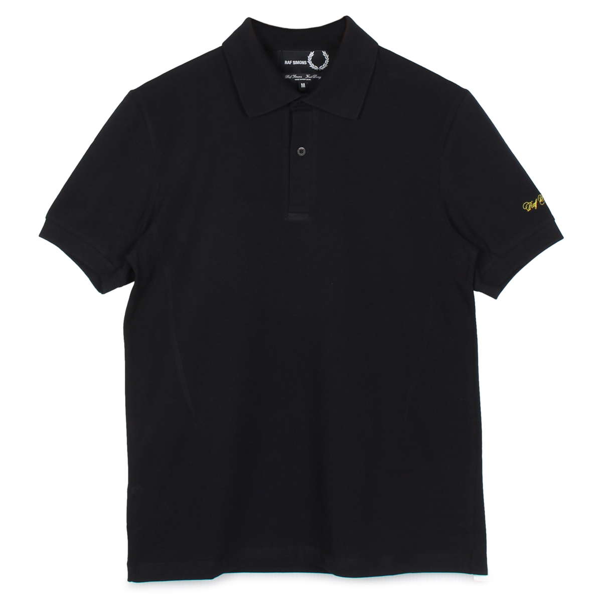 Raf Simons x Fred Perry ブラック ポロシャツ L RAF SIMONS × FRED PERRY コラボ ポロシャツ BLK/L