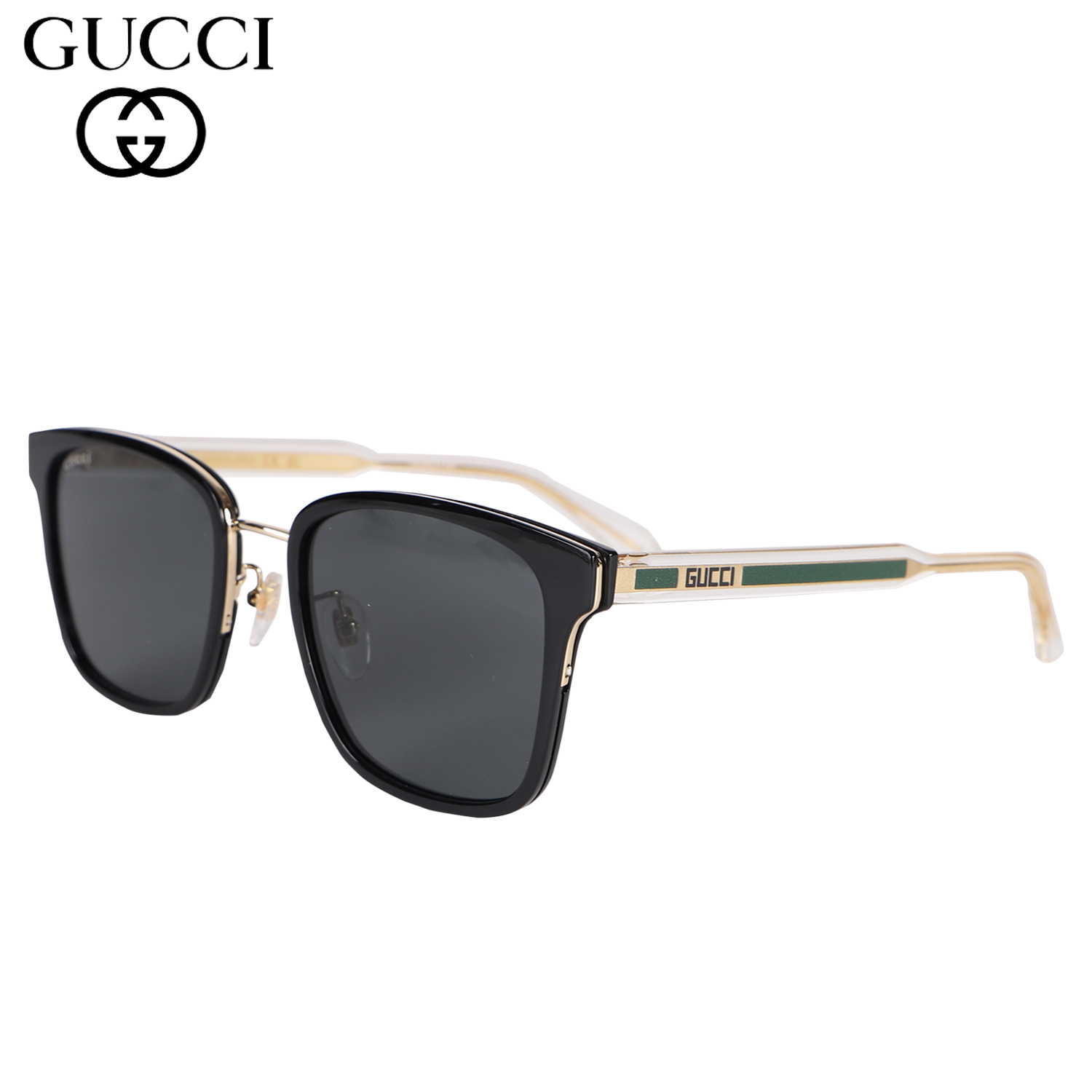 ✨超美品✨ GUCCI サングラス レディース UVカット ゴールドバックル グッチ サングラス アジアンフィット GUCCI GG3525KS WNY/K8 62