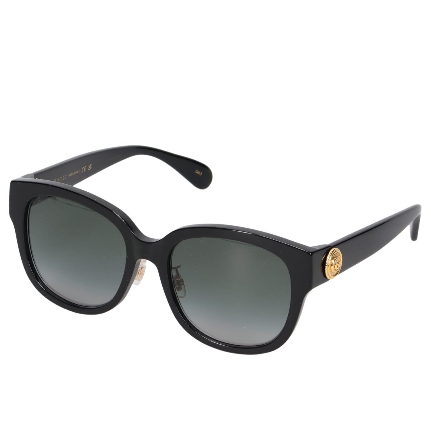 値下げしました❗️GUCCI ❗️ブラック サングラス　紫外線対策 GUCCI（グッチ） サングラス メンズ レディース アジアンフィット UV