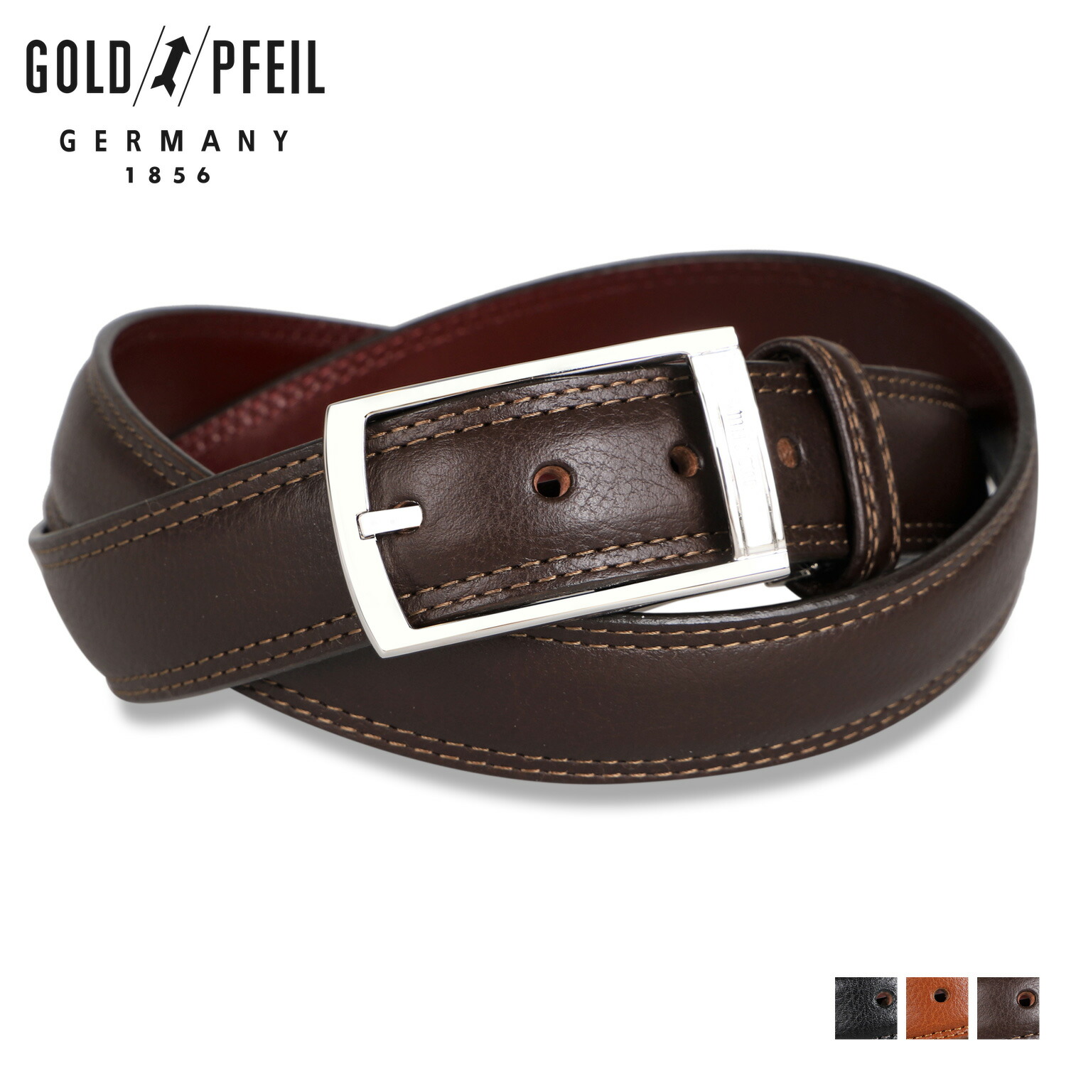 ゴールドファイル GOLD PFEIL ベルト メンズ 本革 LEATHER BELT GB52310 GOLD PFEIL（ゴールドファイル） GOLD PFEIL ベルト メンズ 本革