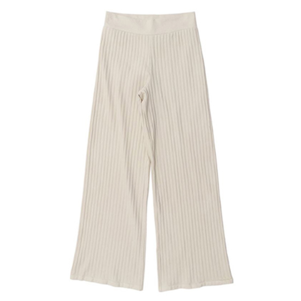 Hanes ヘインズ パンツ ワイドパンツ レディース RIB WIDE PANTS ブラック グレー ベージュ ブラウン 黒 HW9-R322