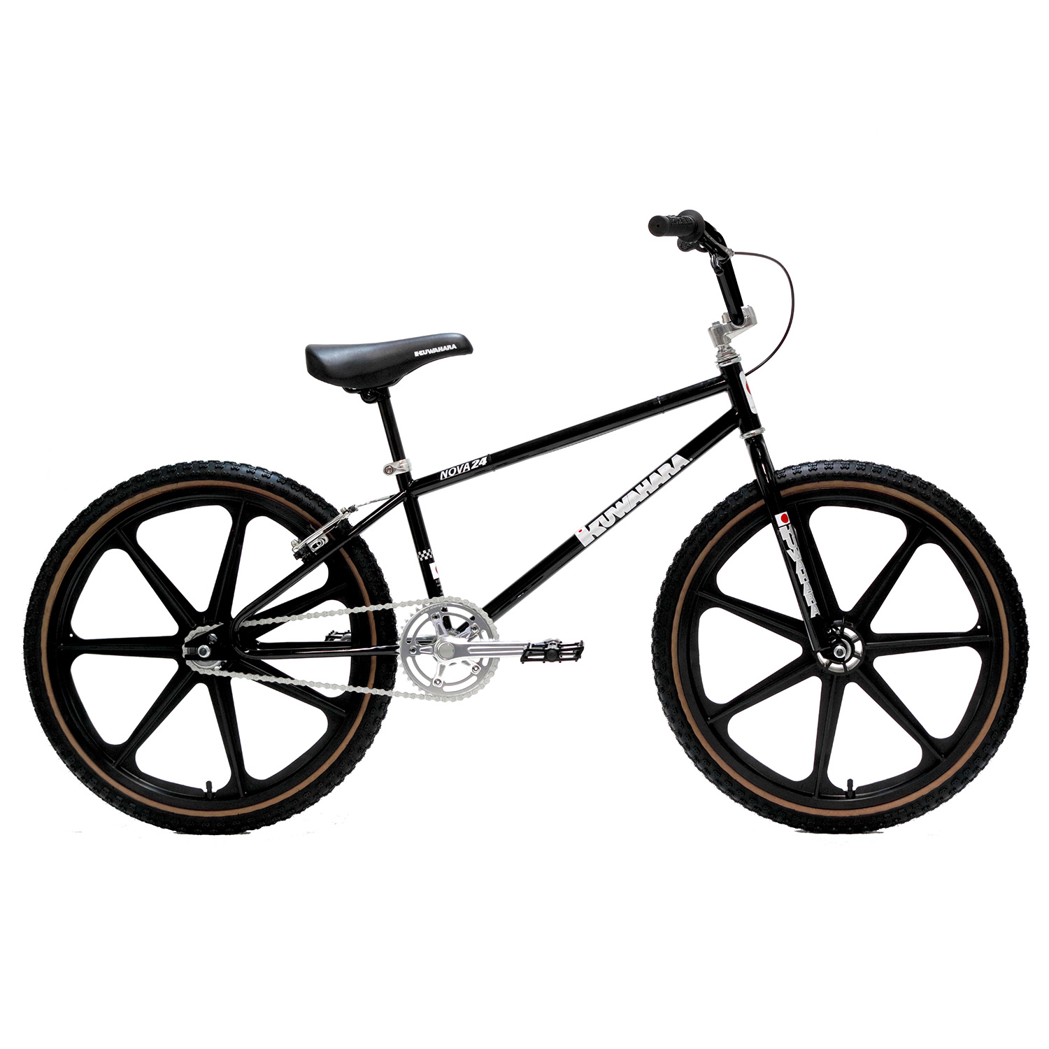 クワハラ KUWAHARA BMX 24インチ 自転車 ストリート バイク BIKE 半完成車 街乗り Nova 24 1st Lot ブラック  ホワイト 黒 白