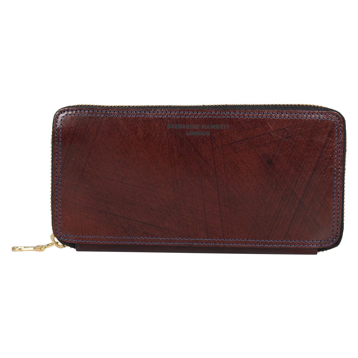 KATHARINE HAMNETT LONDON キャサリンハムネット ロンドン 財布 長財布 メンズ ラウンドファスナー WALLET KH-1214015