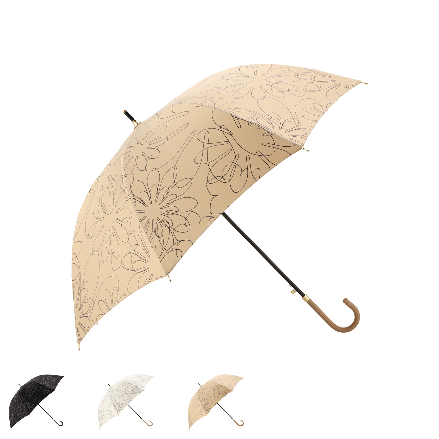 LANVIN en Bleu ランバンオンブルー 長傘 雨傘 レディース 60cm