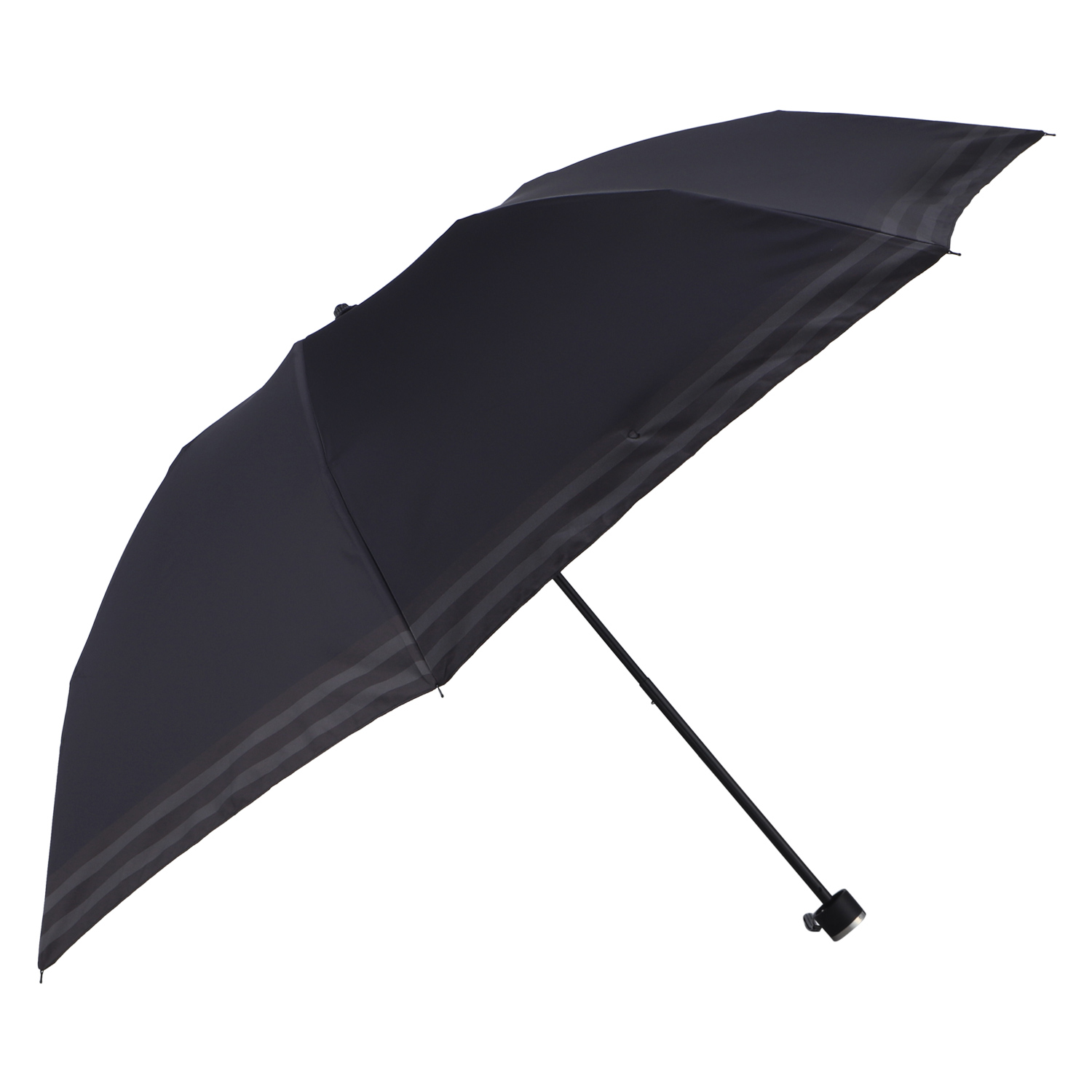 【LANVIN en Bleu】 晴雨兼用折りたたみ傘 ブラック LANVIN en Bleu 折りたたみ傘 遮光晴雨兼用折りたたみ日傘