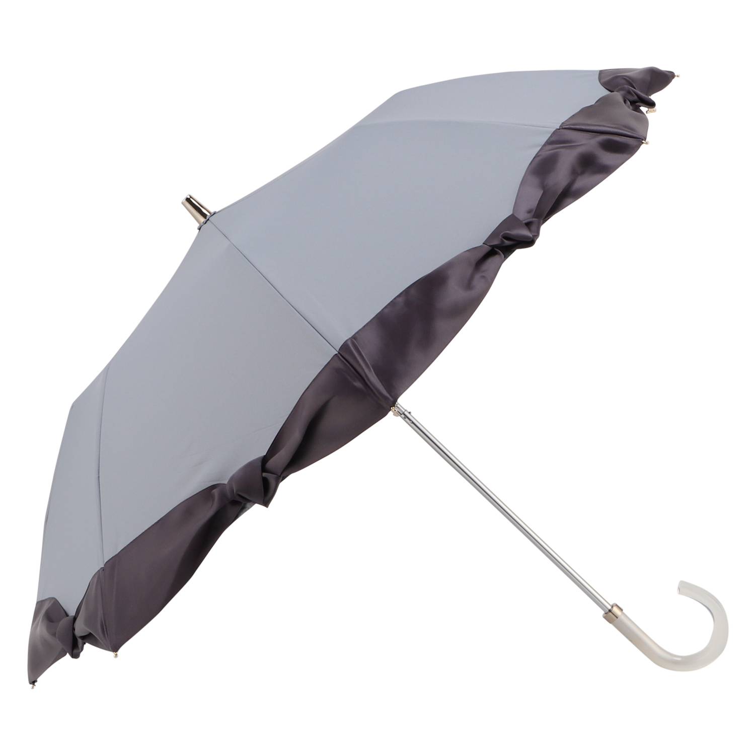 新品　ランバンコレクション　ショート傘　晴雨兼用　　ブルー LANVIN COLLECTION コレクション ランバン 日傘 折りたたみ 晴雨
