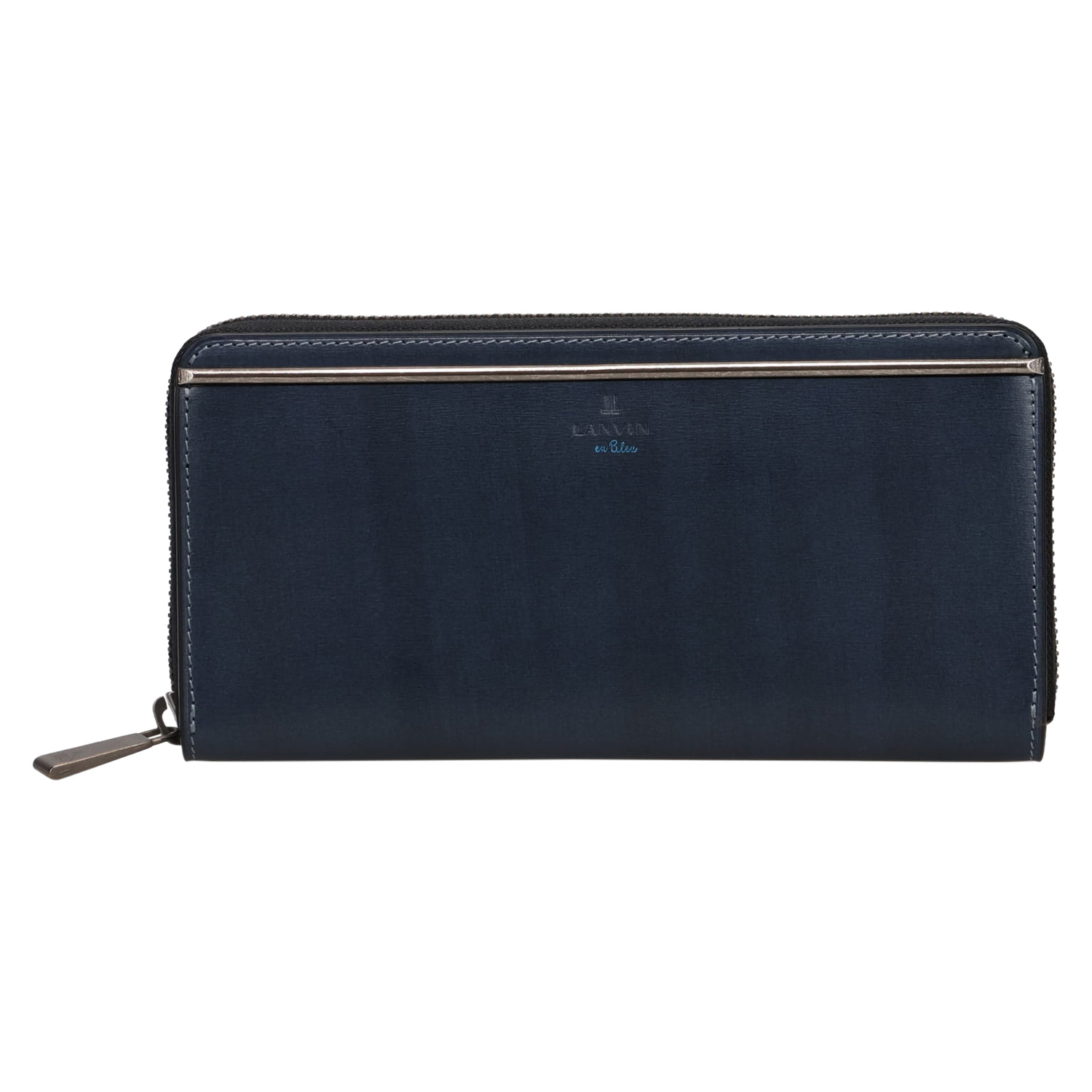 LANVIN en Bleu ランバンオンブルー 長財布 メンズ ラウンドファスナー 