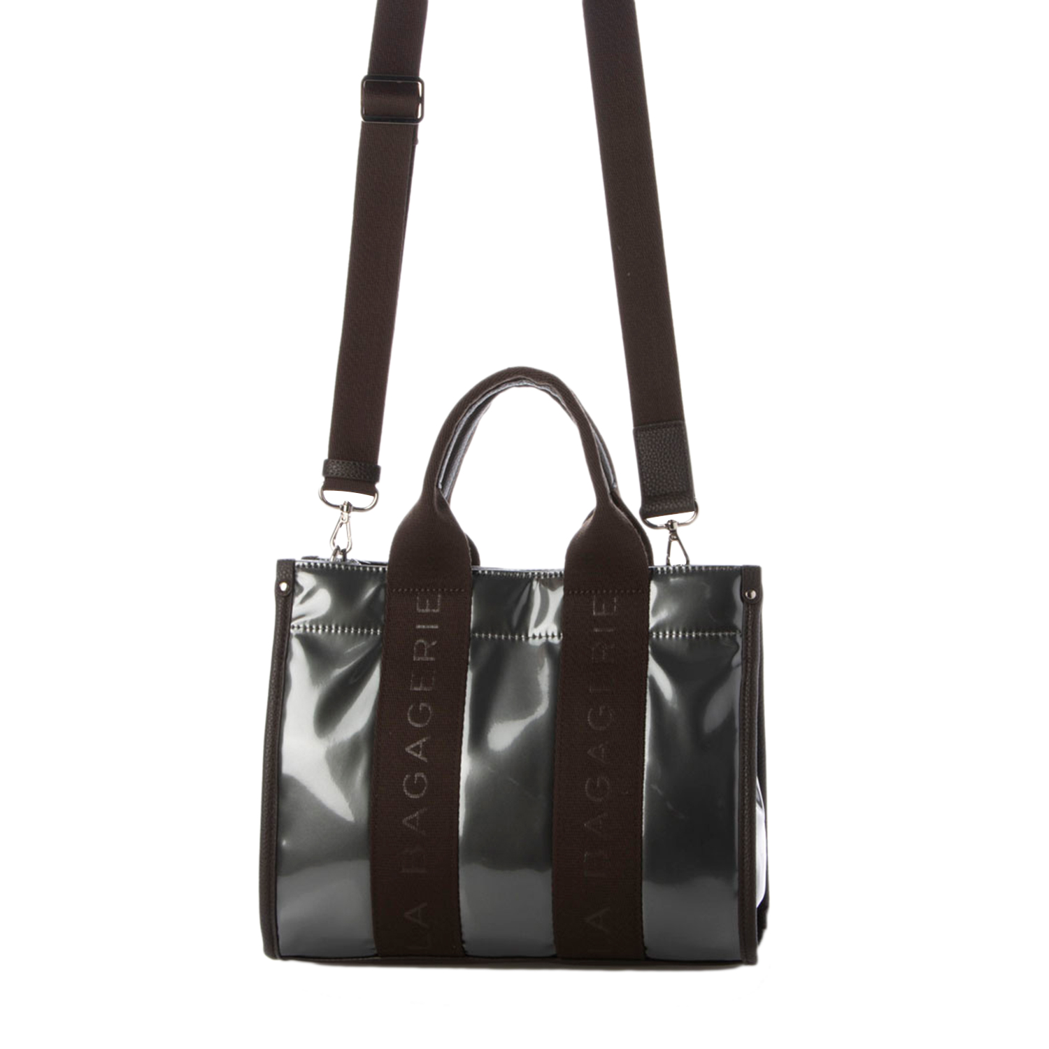 ラ バガジェリー LA BAGAGERIE バッグ トートバッグ レディース Mサイズ ブラック アイボリー グレージュ メタリック 黒 B0053-11 母の日 LA BAGAGERIE（ラバガジェリー） バガジェリー ラ トートバッグ