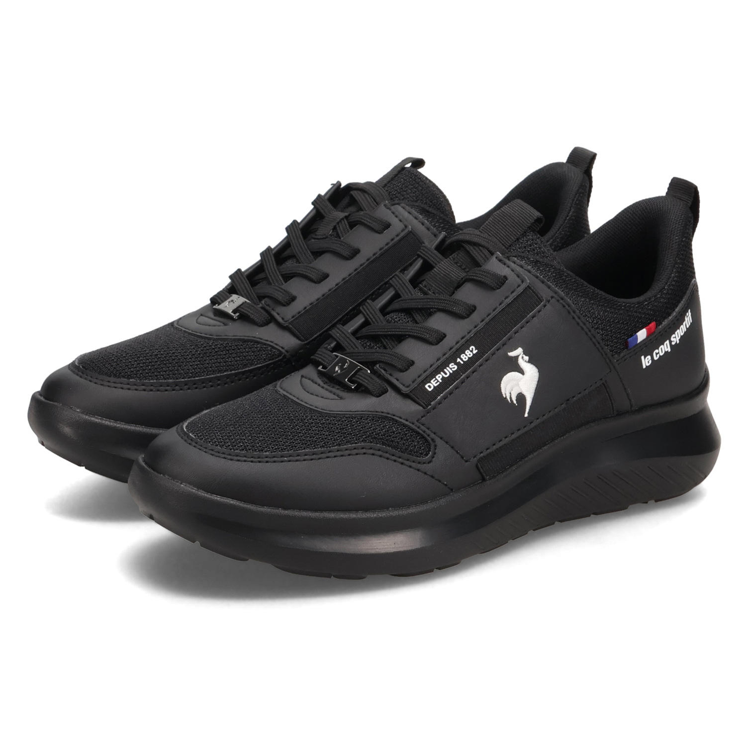 le coq sportif ルコック スポルティフ スニーカー マルヌ レディース 3Eワイズ MARNE ブラック ホワイト ベージュ 黒 白 LU5SSN00LZ | le coq sportif | 02
