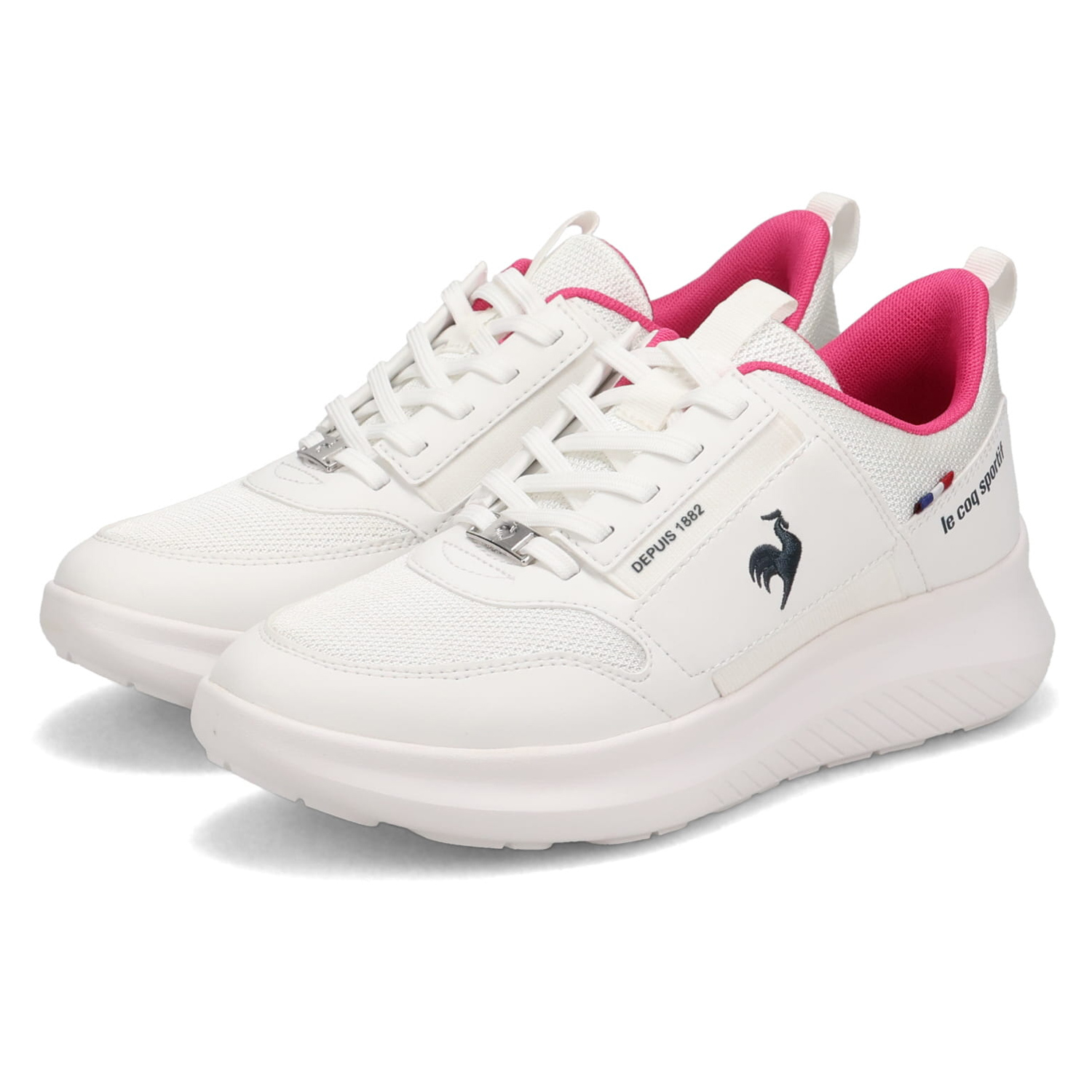 le coq sportif ルコック スポルティフ スニーカー マルヌ レディース 3Eワイズ MARNE ブラック ホワイト ベージュ 黒 白 LU5SSN00LZ | le coq sportif | 03