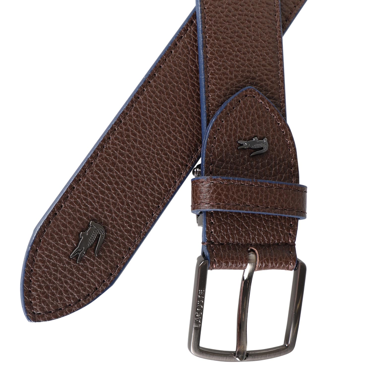 LACOSTE ラコステ ベルト レザー メンズ 本革 BELT ブラック