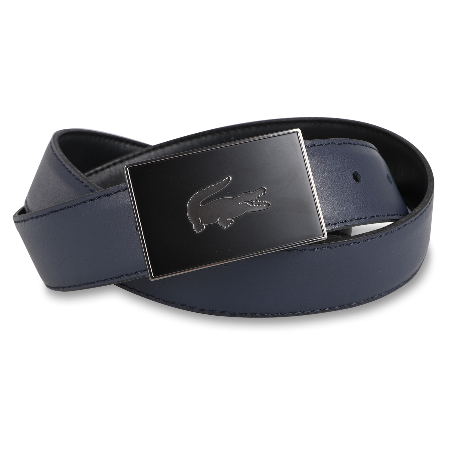 LACOSTE ラコステ ベルト メンズ リバーシブル BELT ブラック ネイビー ブラウン 黒 ...