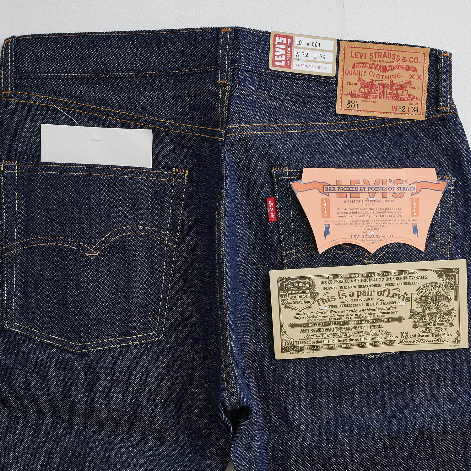 Levi's（リーバイス） LEVIS 501 リジッド デニム パンツ ジーンズ