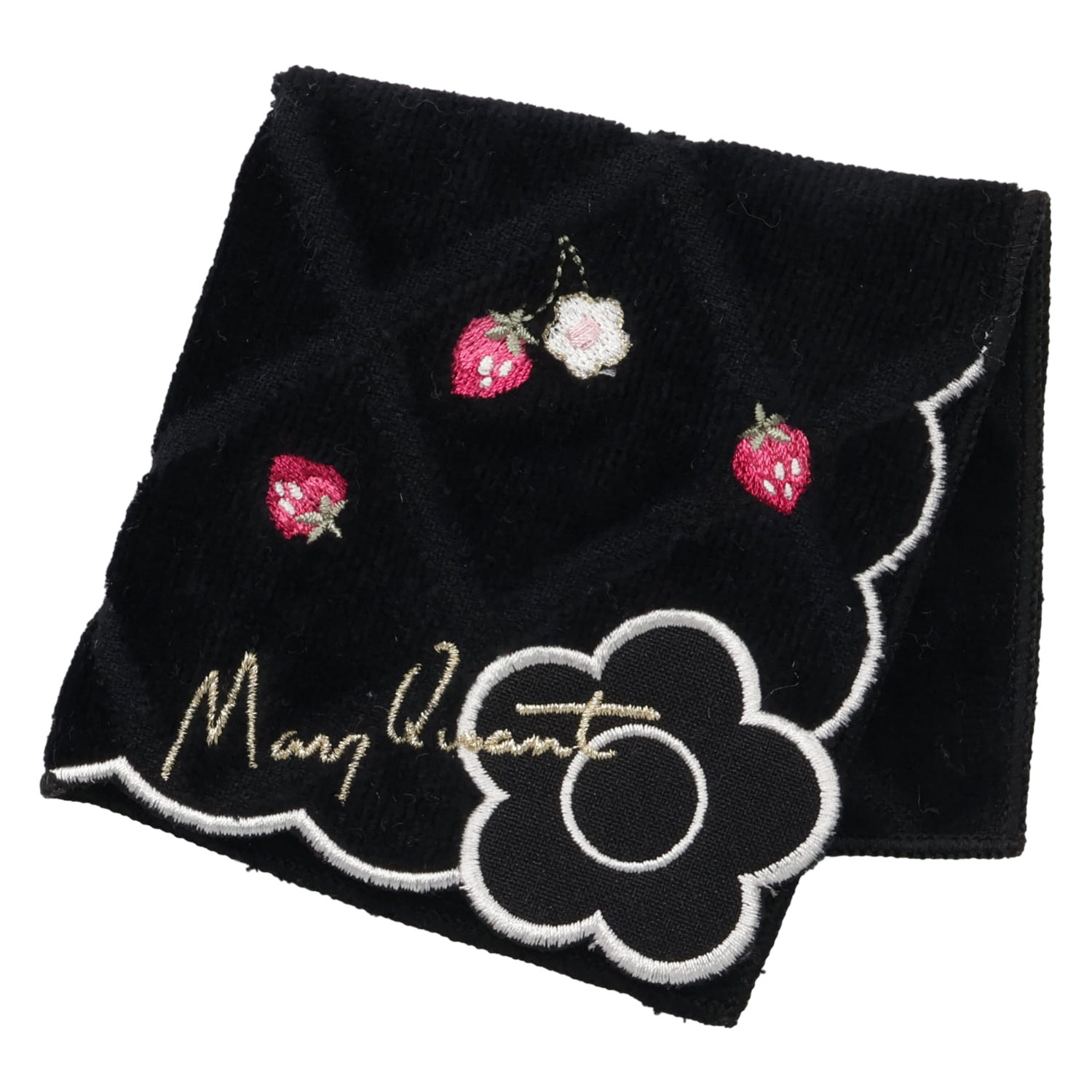 【極美品】マリークヮント デイジー刺繍 アンサンブル MARK'S（マークス） ハンカチ MARY QUANT ミニタオルハンカチ