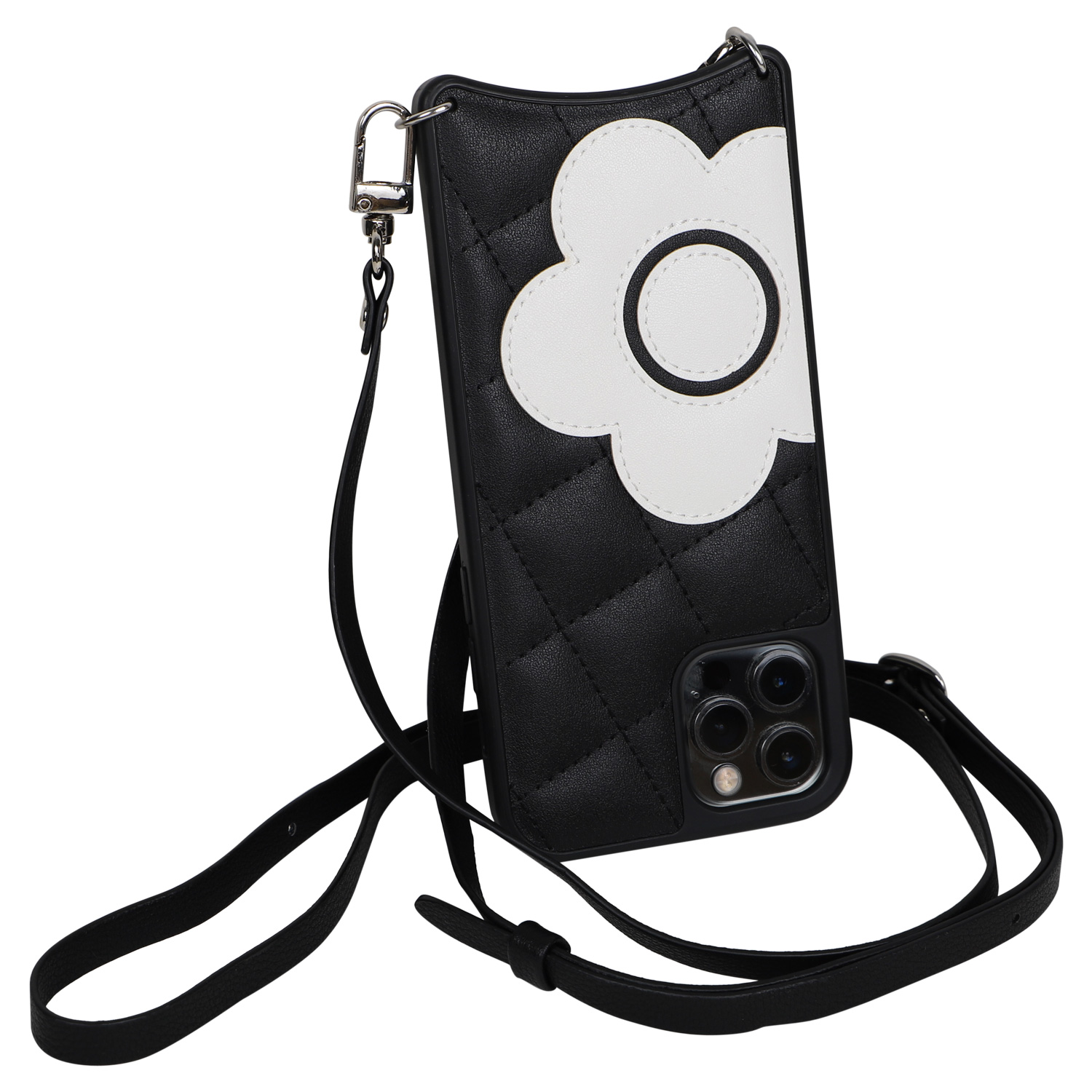 マリークヮント MARY QUANT iPhone12 12 Pro ケース スマホ 携帯 レディース マリクワ PU QUILT LEATHER SLING CASE IP12-MQ05 | MARY QUANT | 01