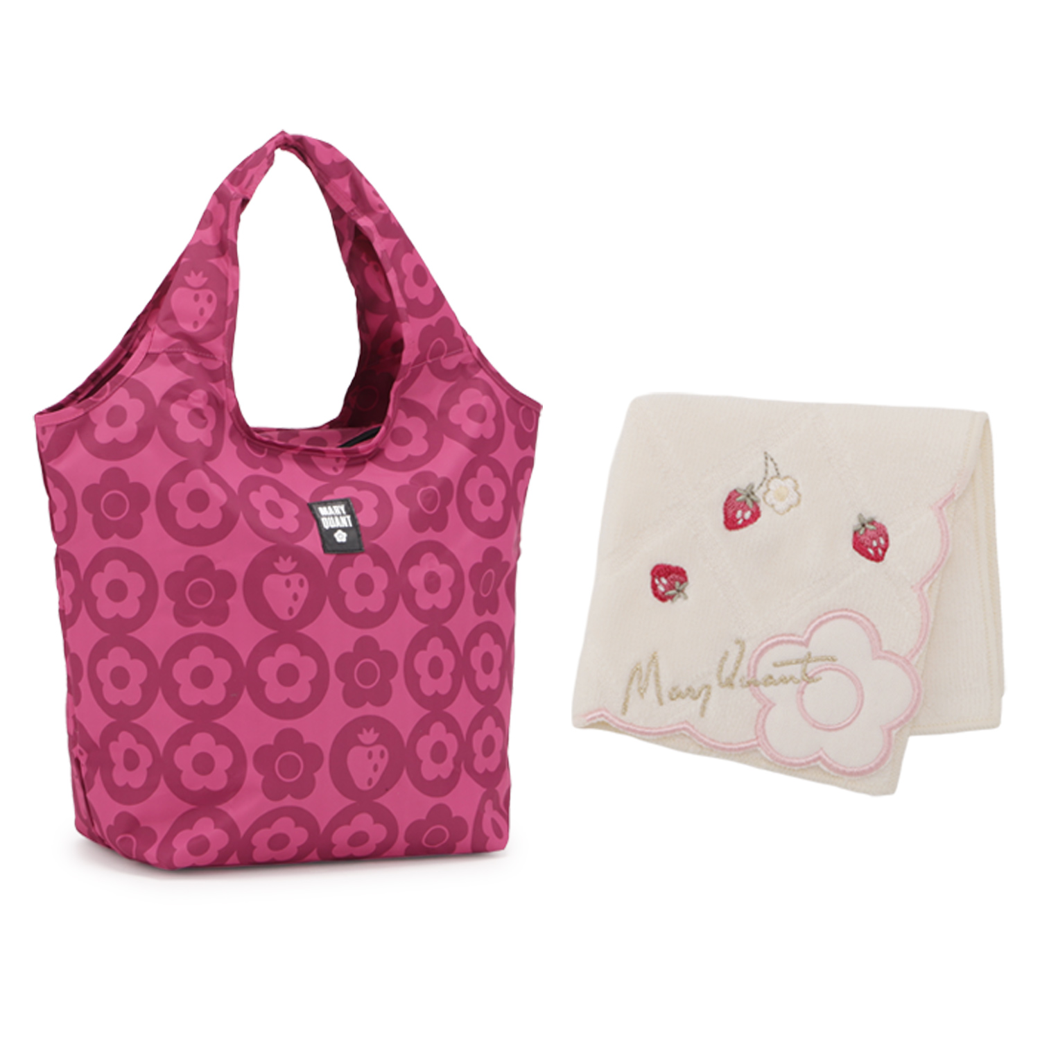 三連休特別価格 マリークヮント 2点セット MARY QUANT（マリークヮント） エコバッグ ハンカチ 2点セット