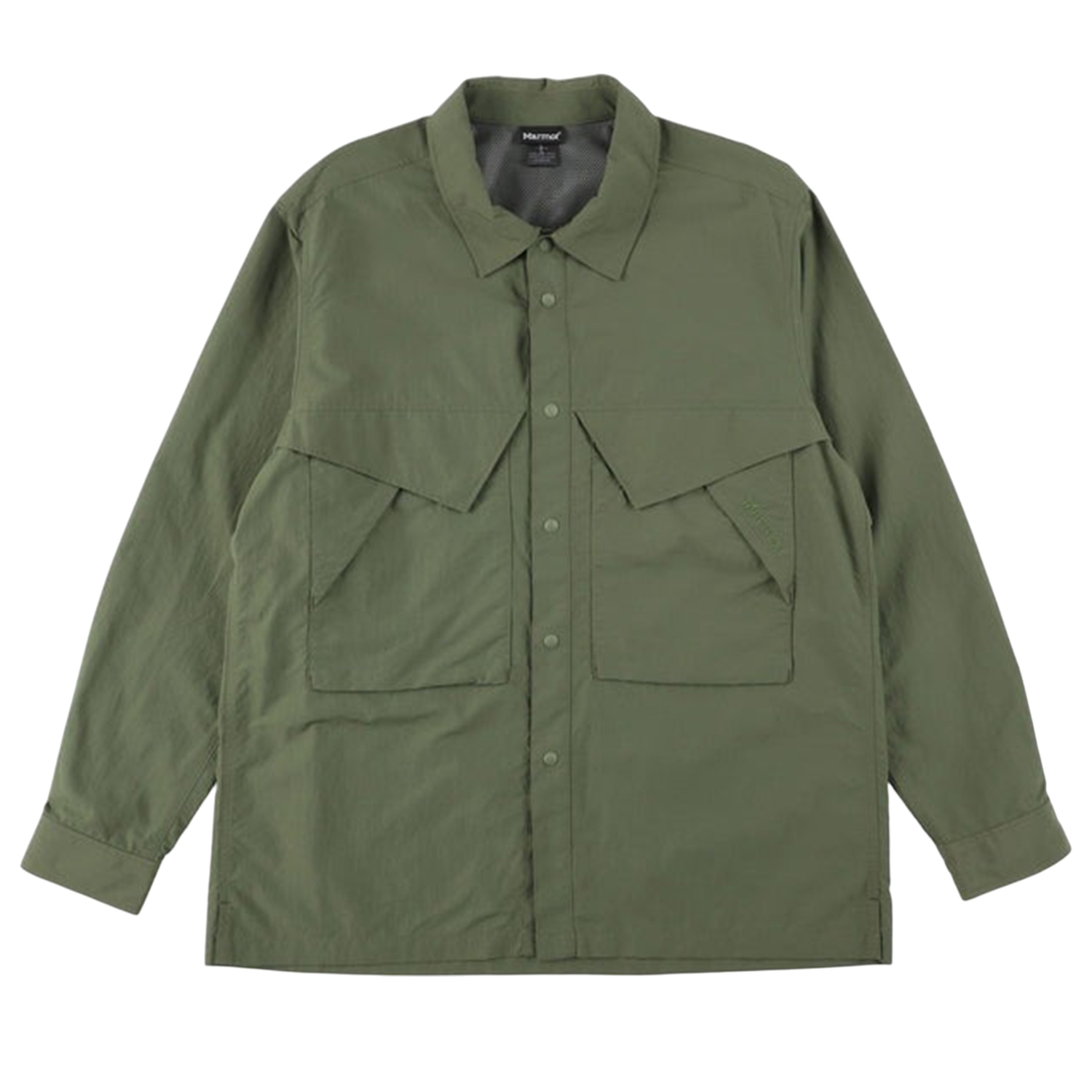 Marmot シャツ 長袖 マンモス メンズ 撥水 MAMMOTH SHIRT ブラック オリーブ ...