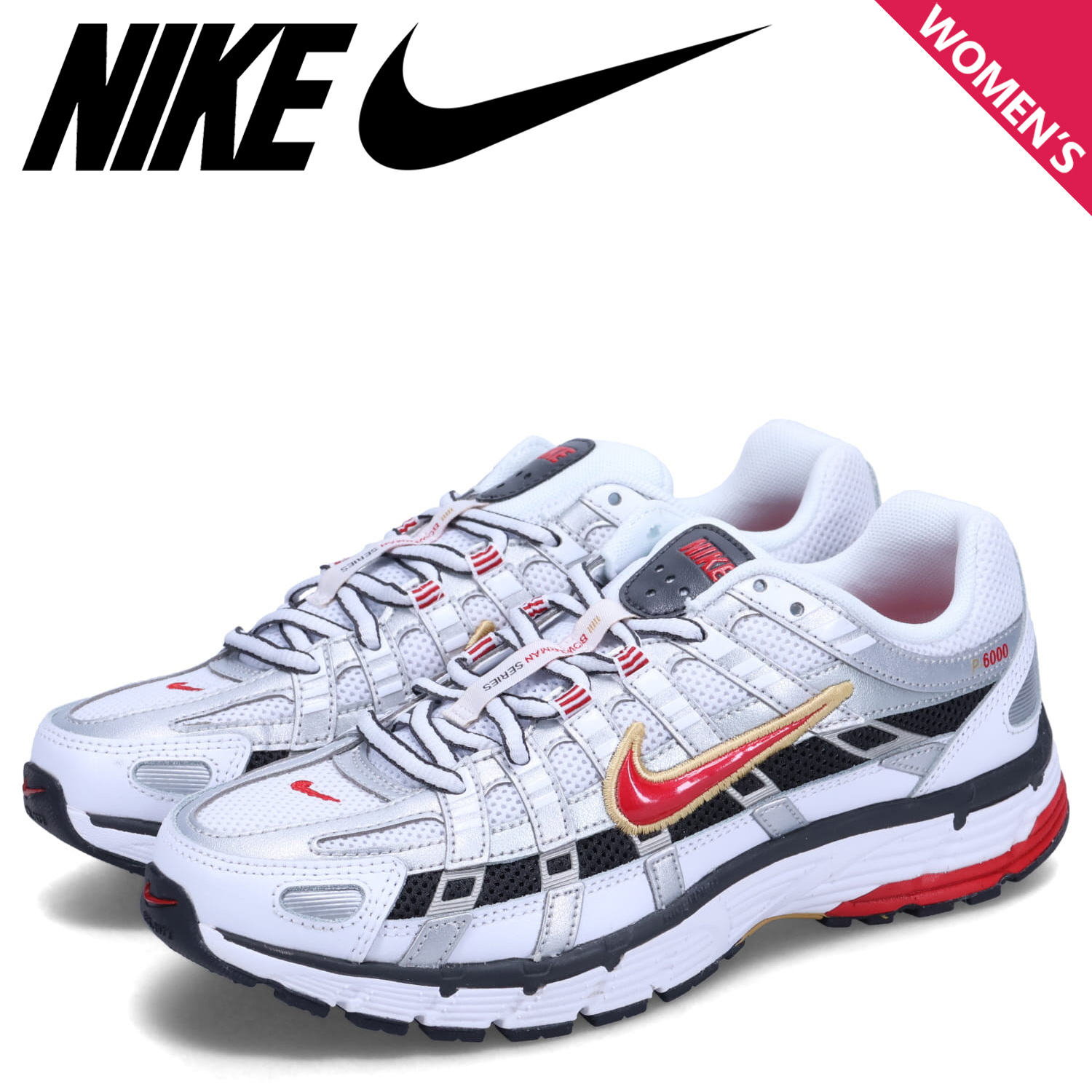 NIKE ナイキ スニーカー レディース W P-6000 シルバー BV1021