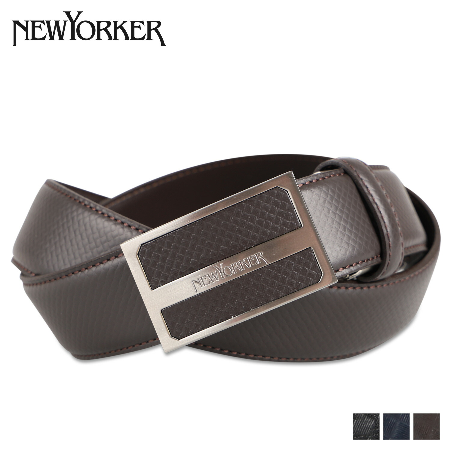 NEWYORKER ニューヨーカー ベルト レザーベルト メンズ 本革 BELT