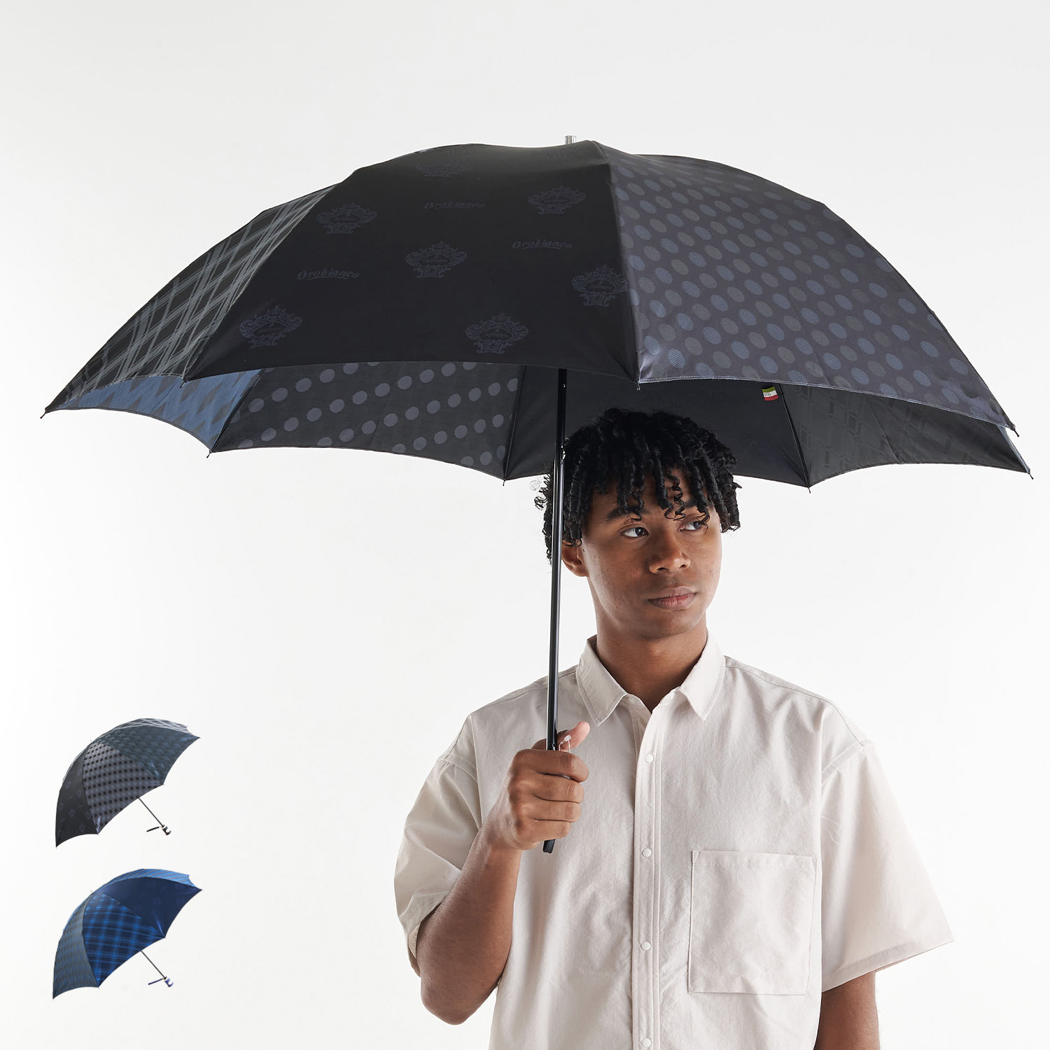 オロビアンコ Orobianco 折りたたみ傘 メンズ レディース 折り畳み 軽量 パッチワーク 607020003 Orobianco（オロビアンコ） 折りたたみ傘 メンズ レディース 折り畳み