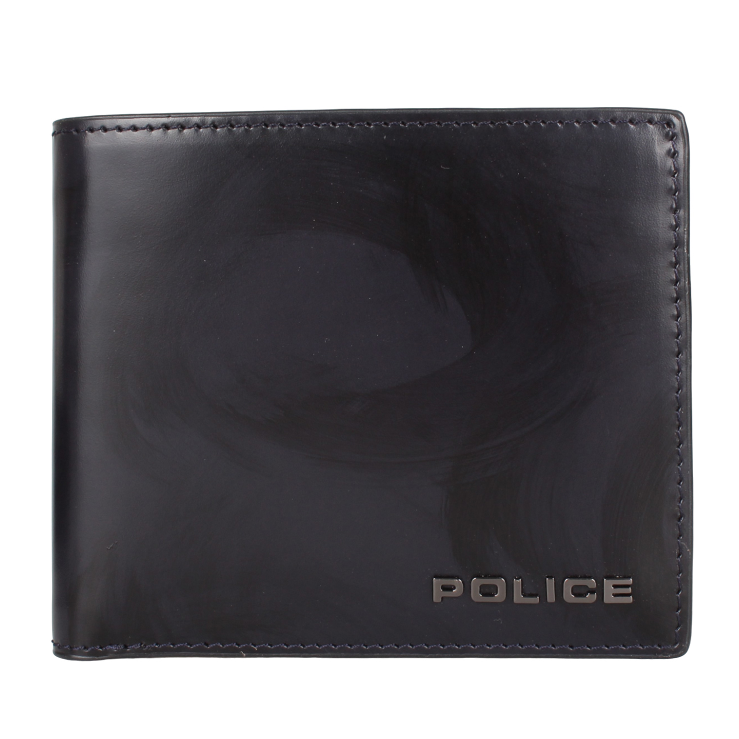 POLICE（ポリス） 二つ折り財布 メンズ 本革 SPAZZOLA WALLET ネイビー