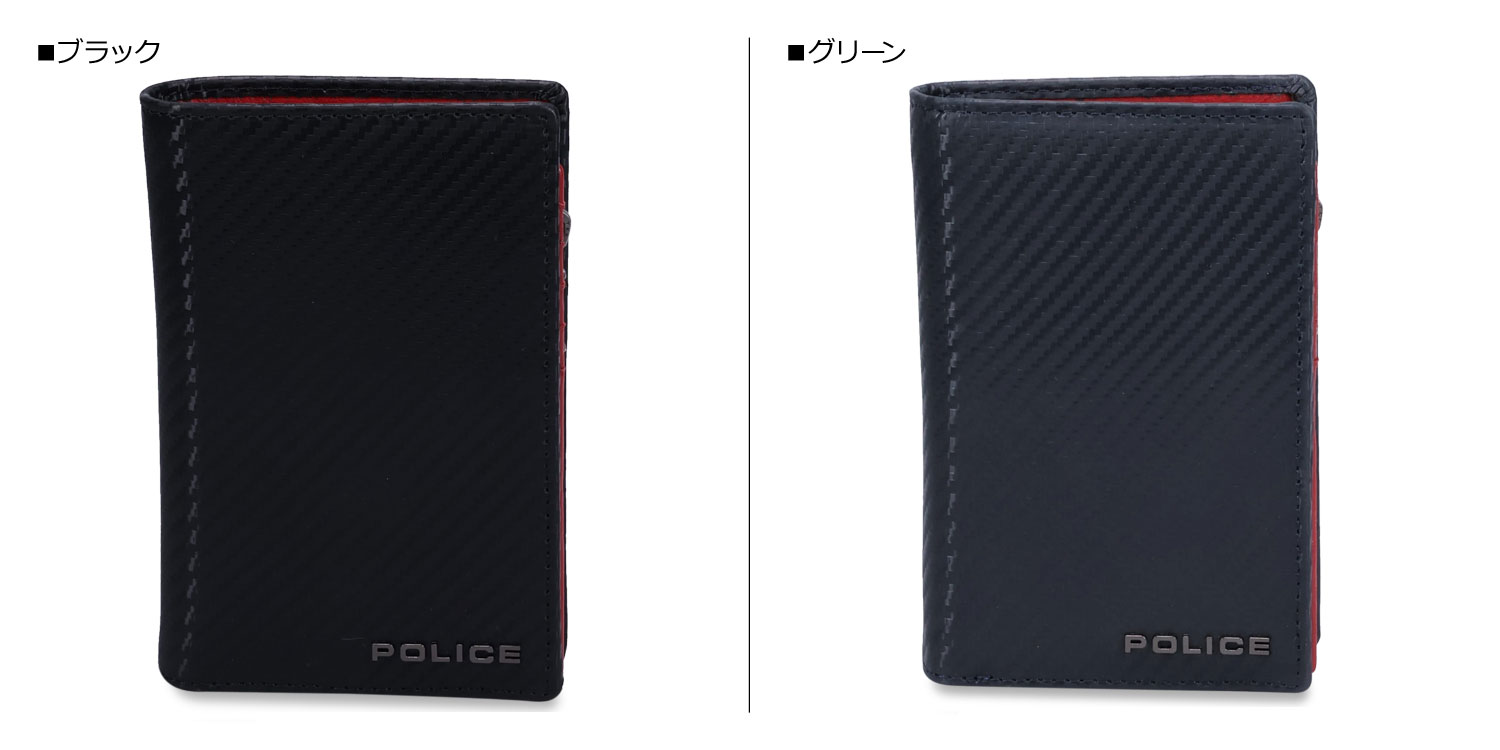 POLICE（ポリス） ミドルウォレット 財布 二つ折り メンズ 本革 MIDDLE
