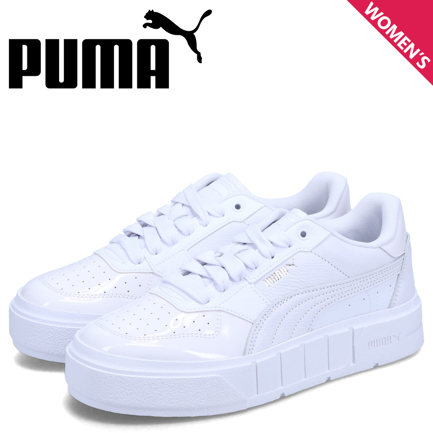PUMA プーマ スニーカー カリ コート パテント レディース 厚底