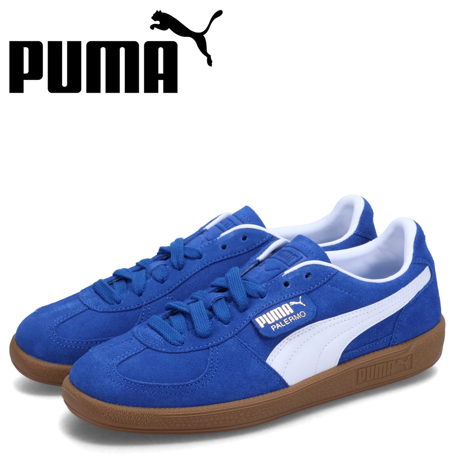 プーマ PUMA スニーカー パレルモ メンズ PALERMO ブルー 396463-07