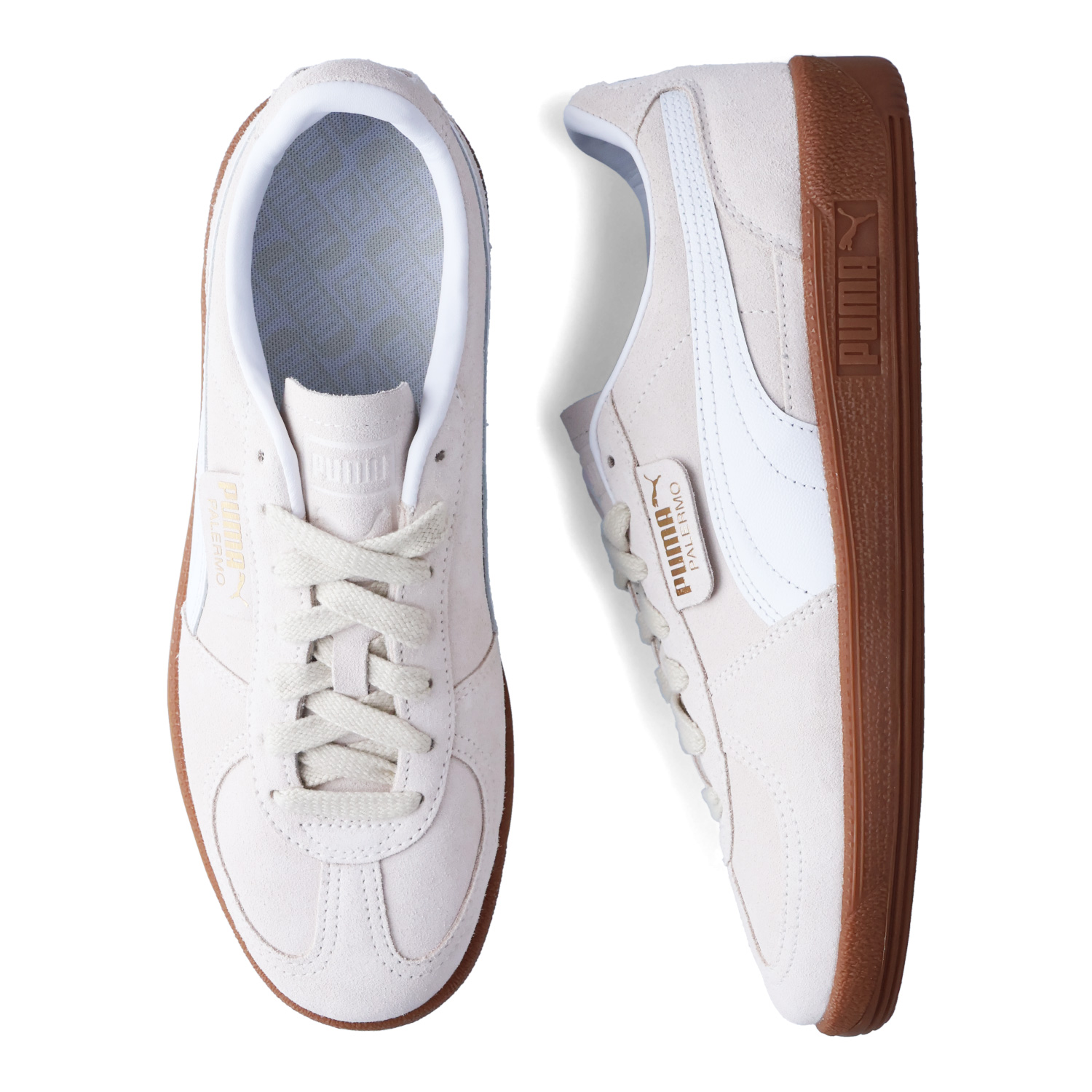 プーマ PUMA スニーカー パレルモ メンズ PALERMO ベージュ 396463-11 