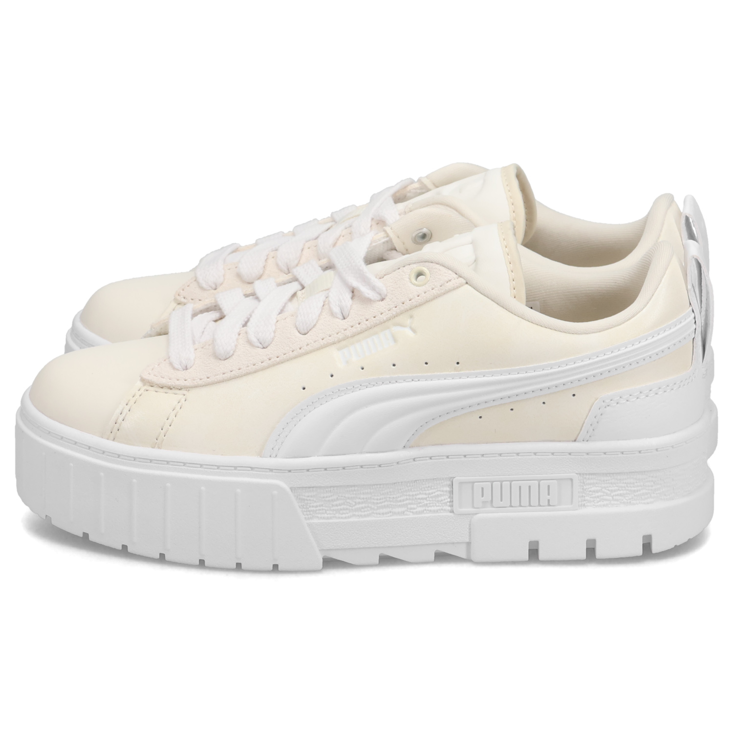 専用PUMA ciele プーマ シエル スニーカー ホワイト/ベージュ/レッド puma-395875-01_r.jpg