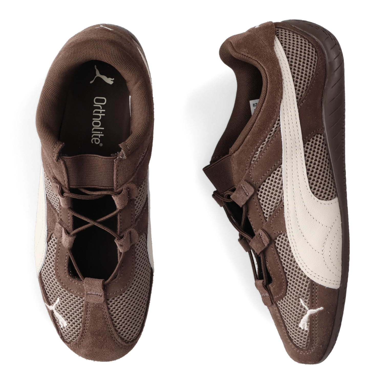 【極美品】プーマ スピードキャット GO ブラウン ベージュ バレエシューズ 極美品】プーマ スピードキャット GO ブラウン ベージュ バレエ